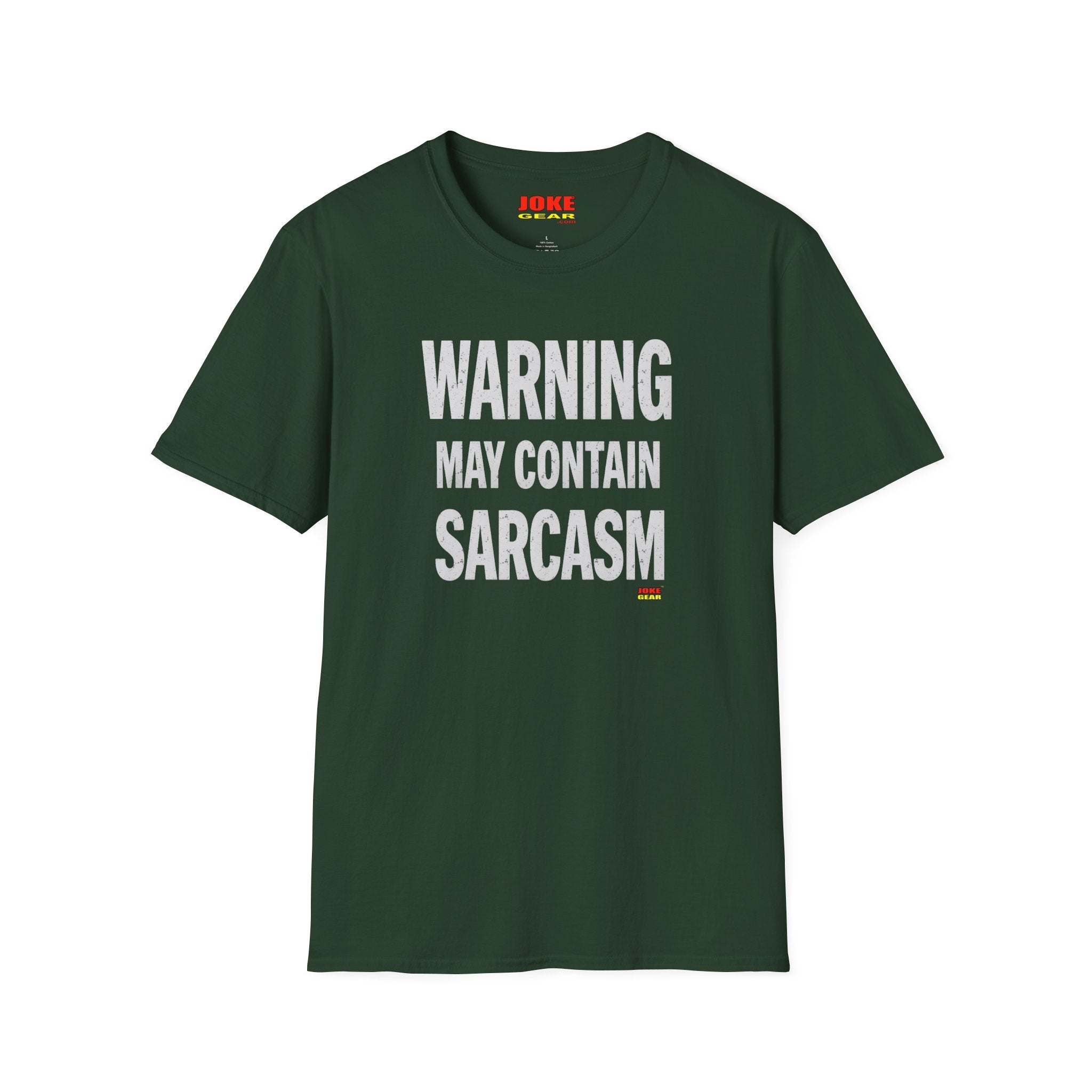 Sarcasm Warning T-Shirt — "WARNING: May Contain SARCASM" Graphic Tee