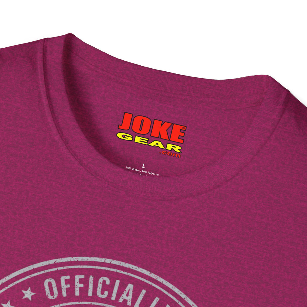 Retired Badge T-Shirt — "Officially Retired" Funny Retirement Tee
