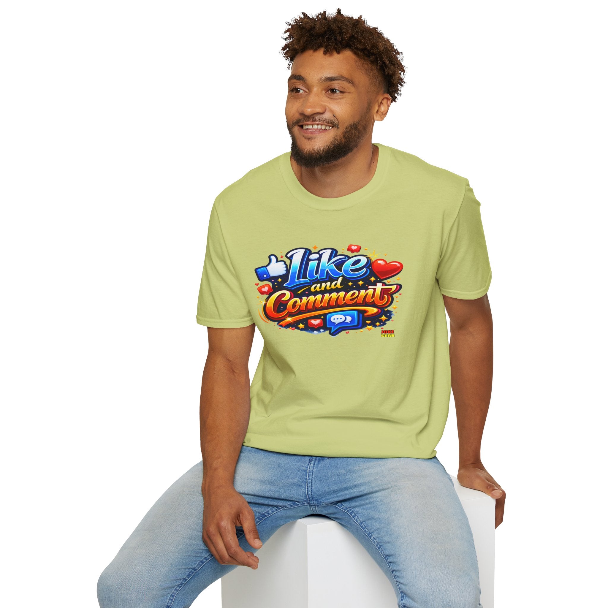 LIKE and COMMENT T-Shirt — Social Media Graphic Tee
