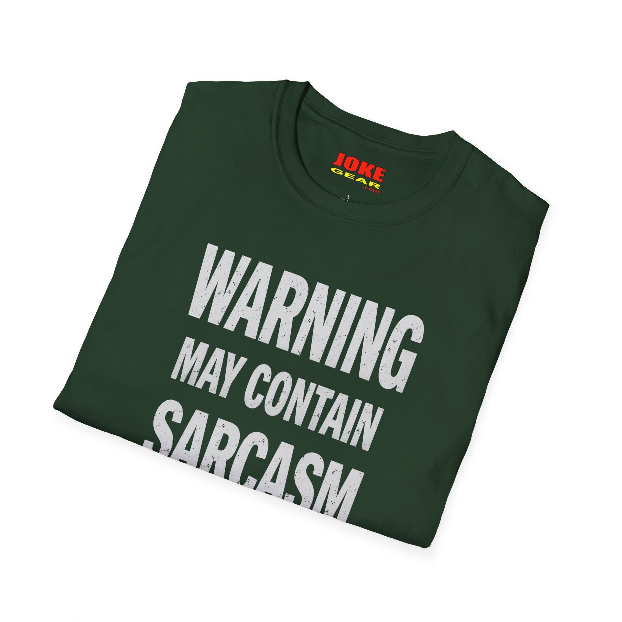Sarcasm Warning T-Shirt — "WARNING: May Contain SARCASM" Graphic Tee