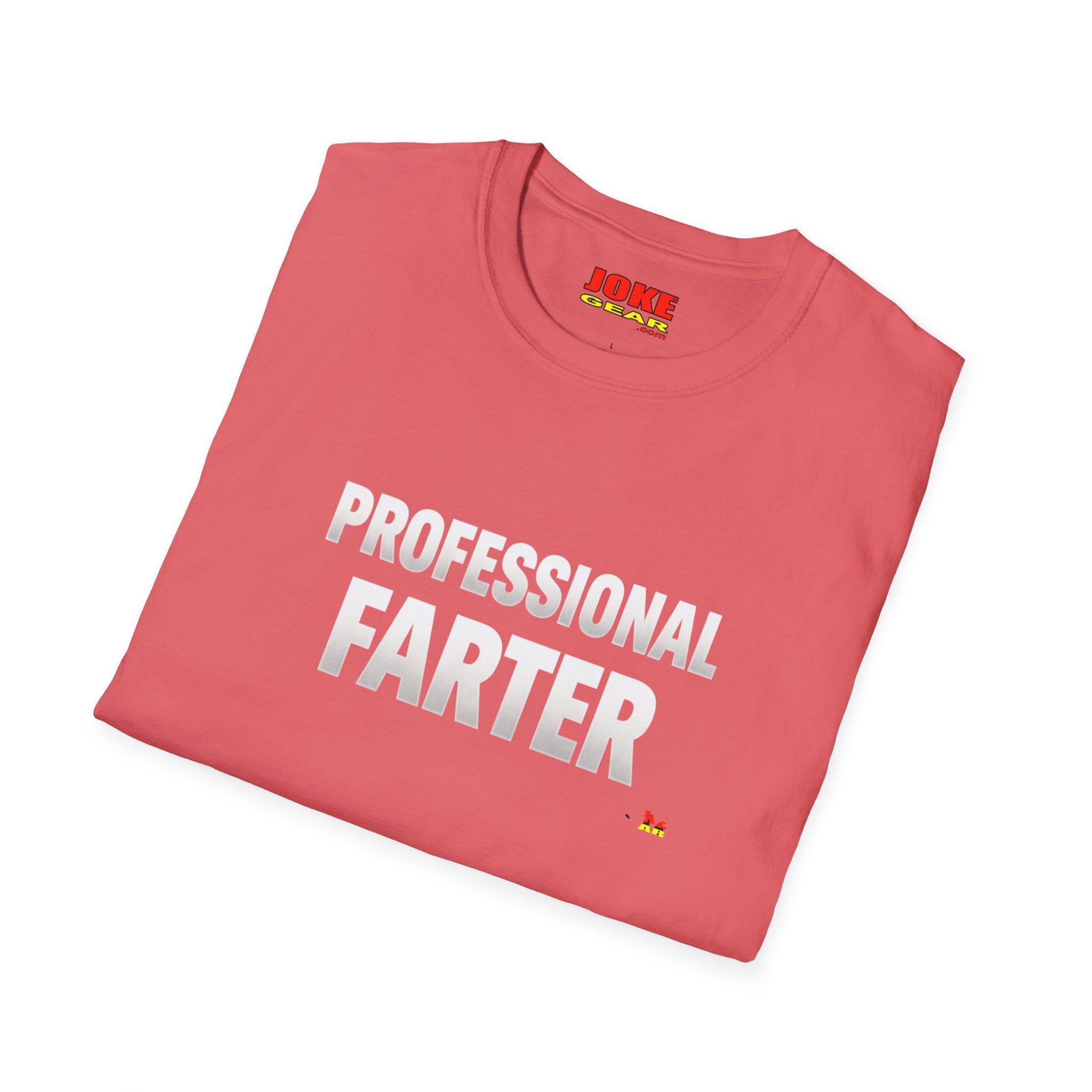 Professional Farter T-Shirt — Subtle White Text Tee for Fans & Gift