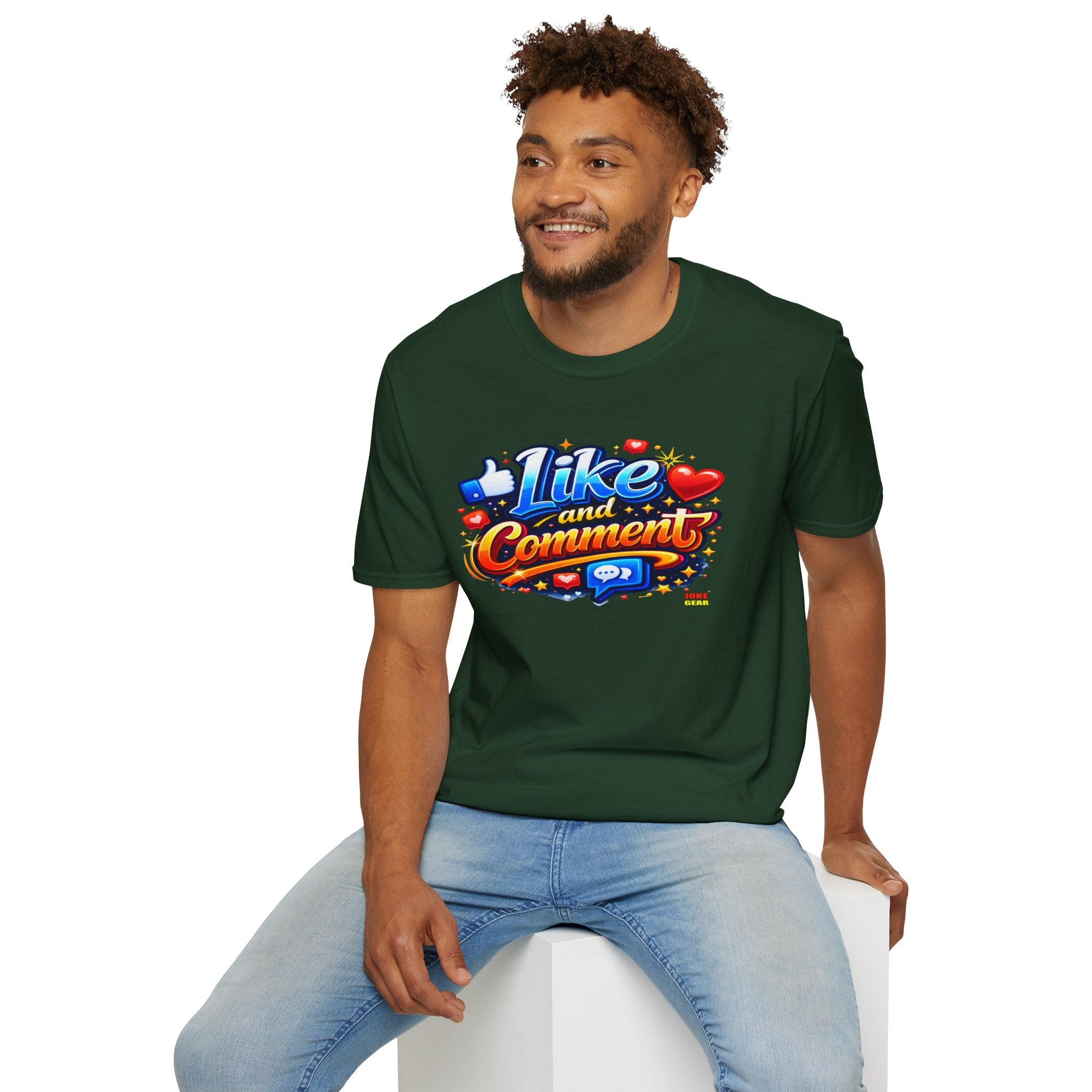 LIKE and COMMENT T-Shirt — Social Media Graphic Tee