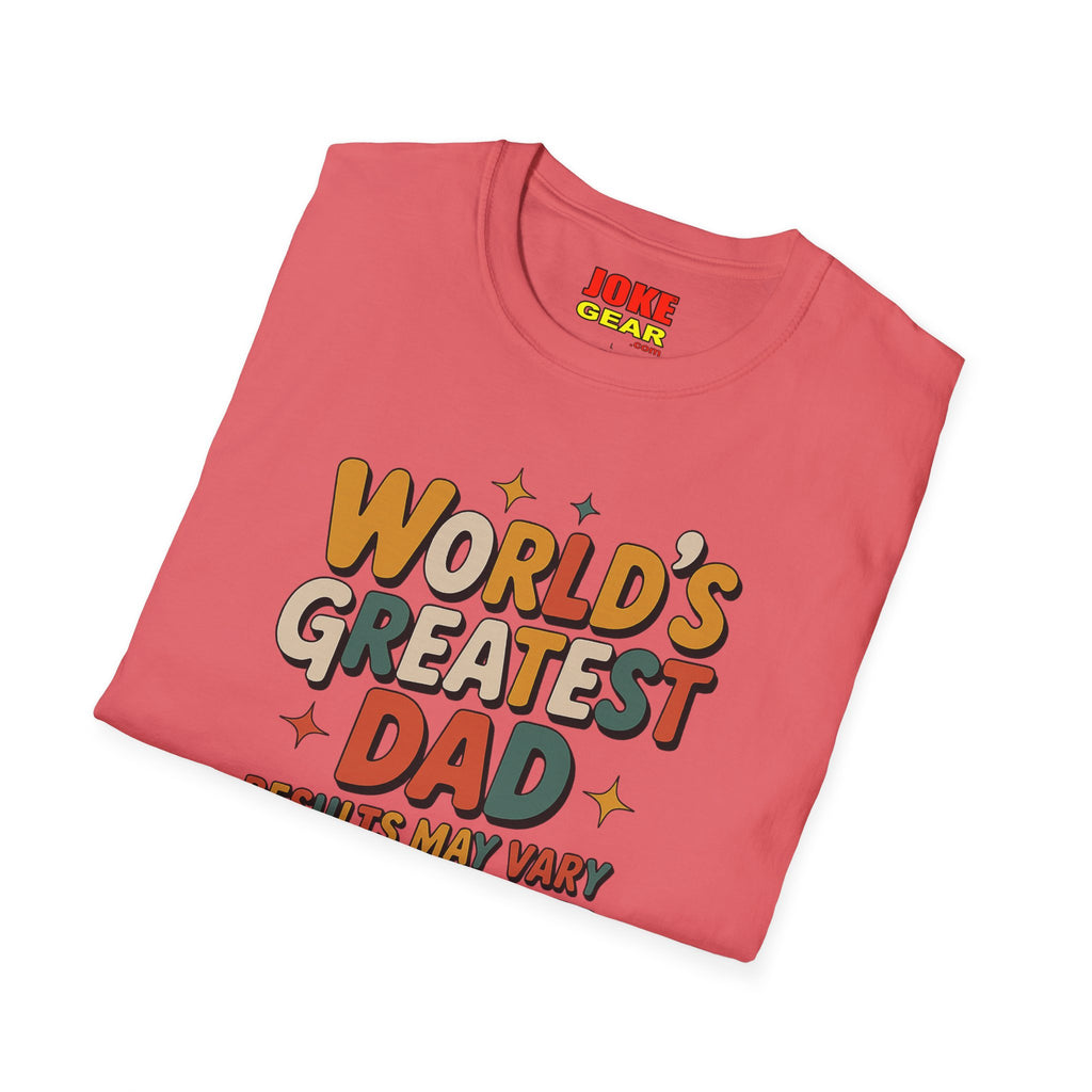 World’s Greatest Dad (Results May Vary) Retro Graphic Tee
