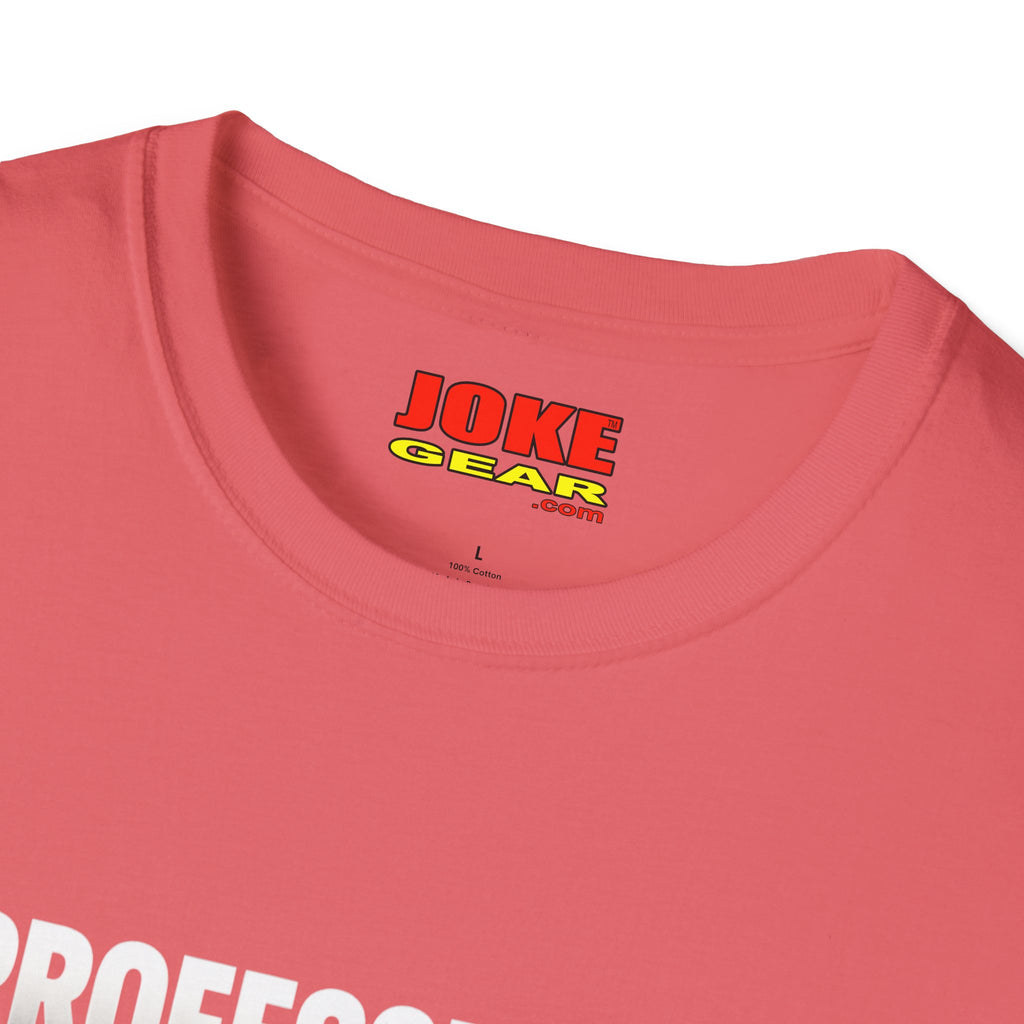 Professional Farter T-Shirt — Subtle White Text Tee for Fans & Gift
