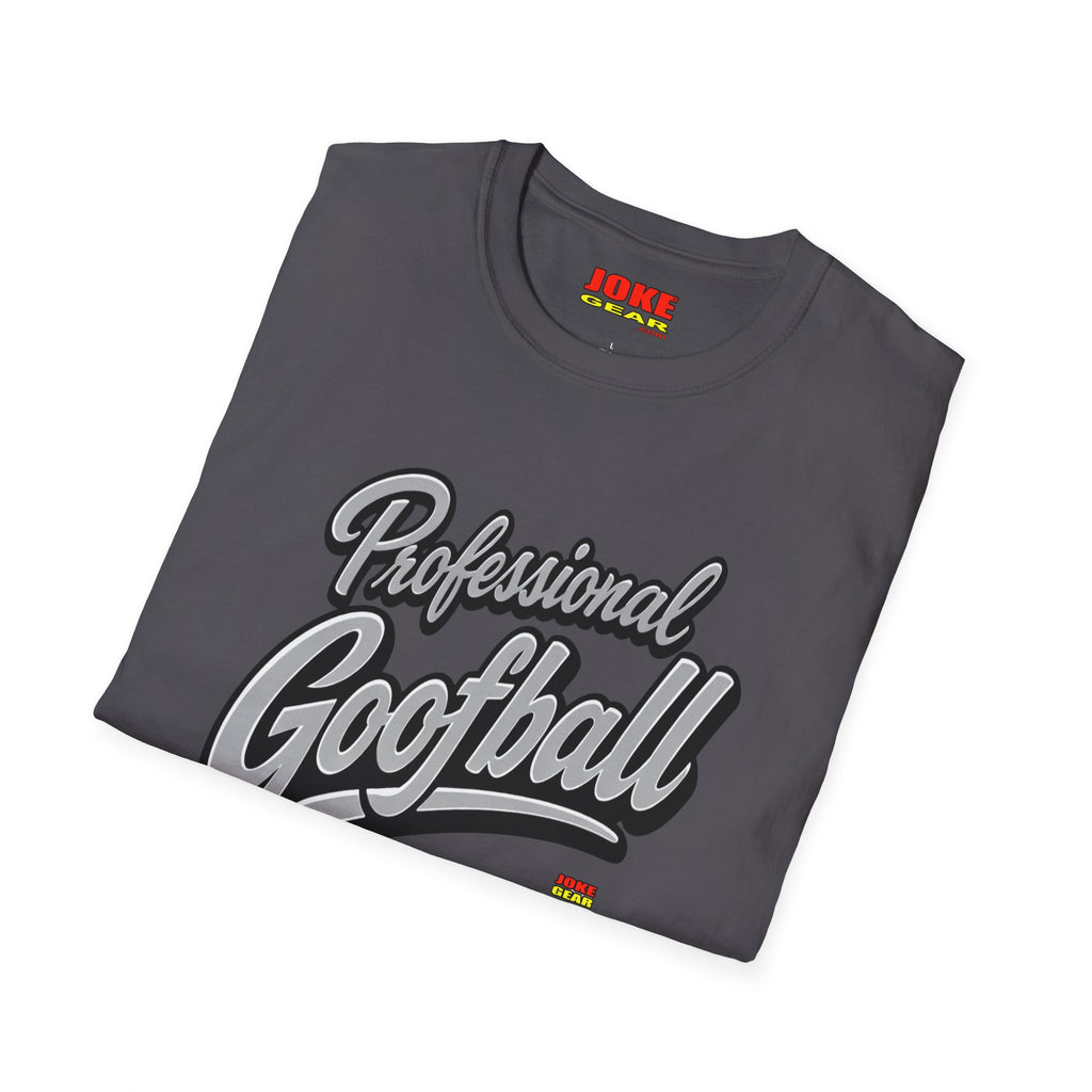 Professional Goofball T-Shirt — Funny Retro Script Tee for Casual Wear