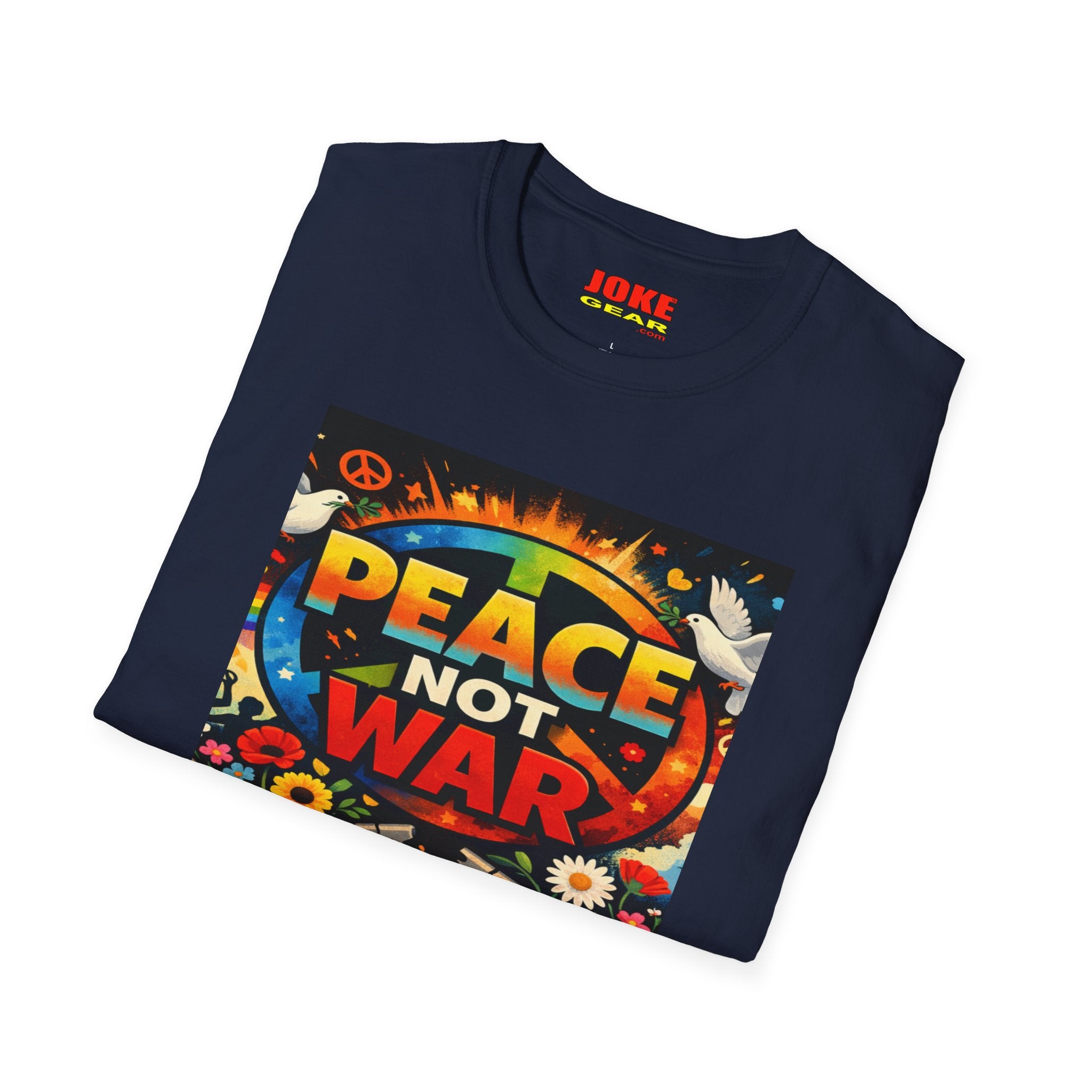 Peace NOT War T-Shirt — Retro Hippie Peace Sign Tee