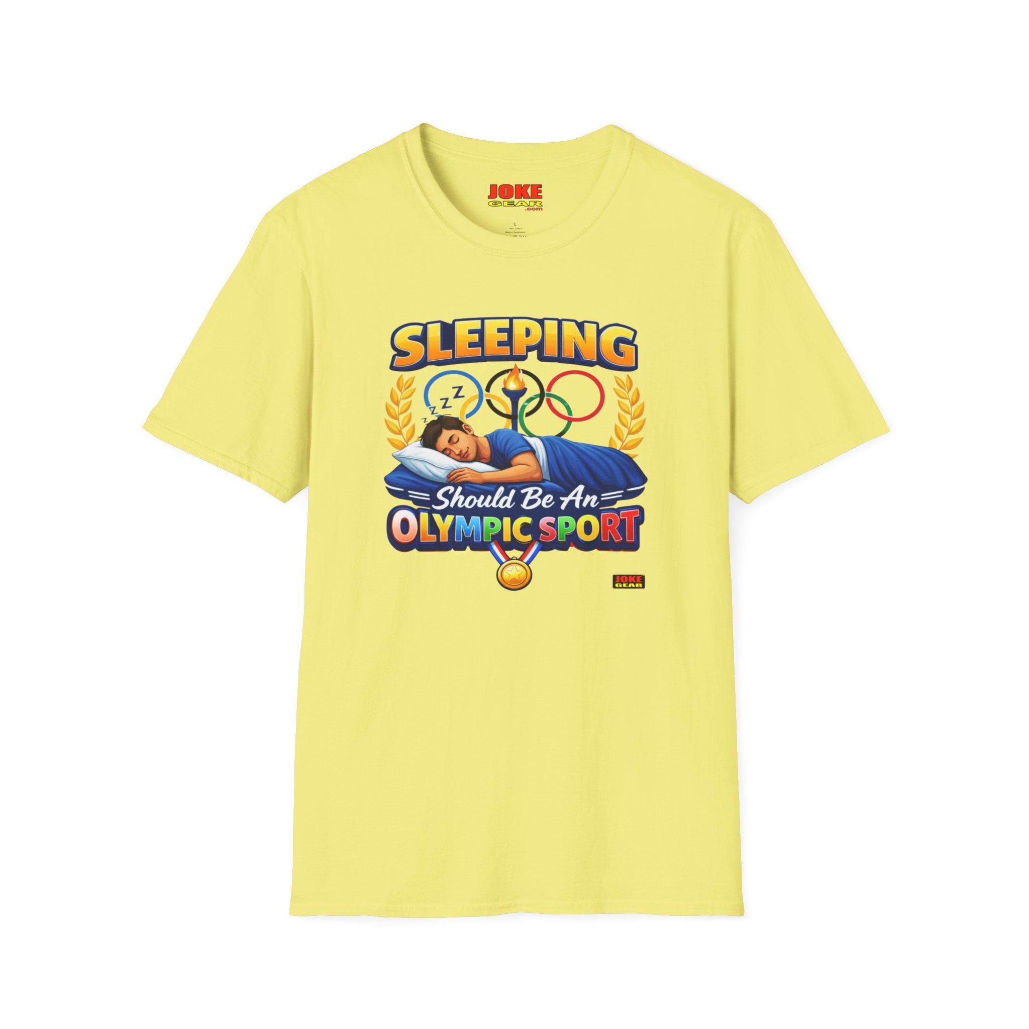 T-Shirt — "Sleeping Should Be An Olympic Sport" Funny Sleep Lover Tee
