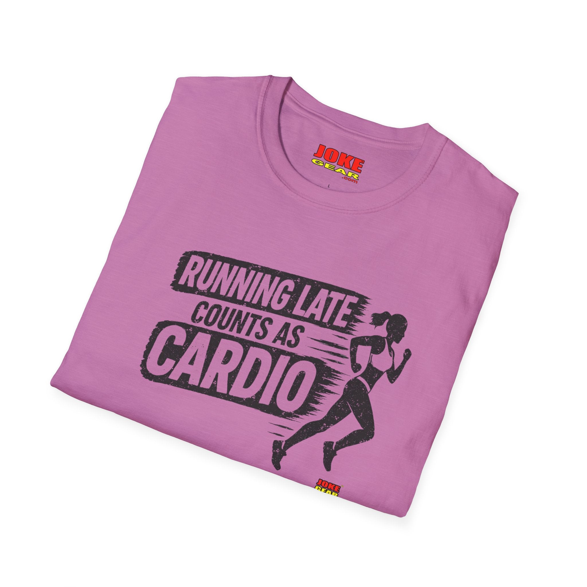 Running Late Counts As Cardio T-Shirt — Funny Runner Workout Shirt