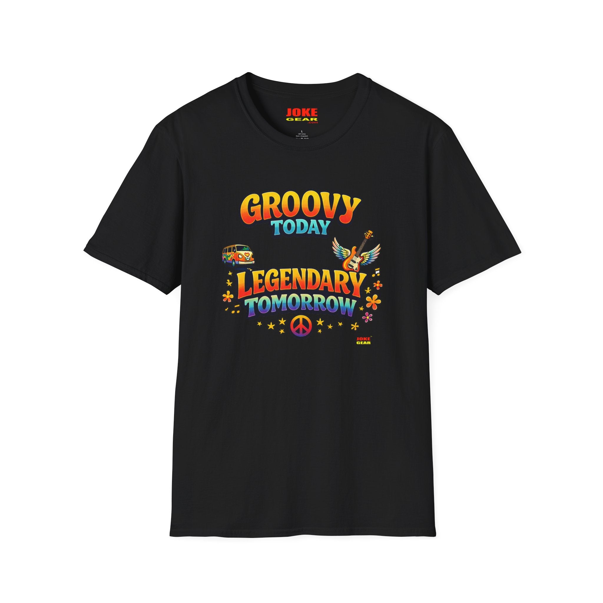Groovy Today Legendary Tomorrow T-Shirt — Retro 60s Hippie Graphic Tee