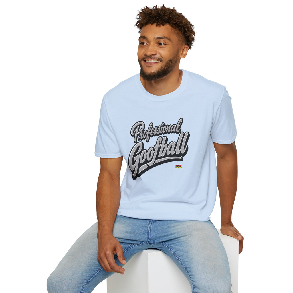 Professional Goofball T-Shirt — Funny Retro Script Tee for Casual Wear