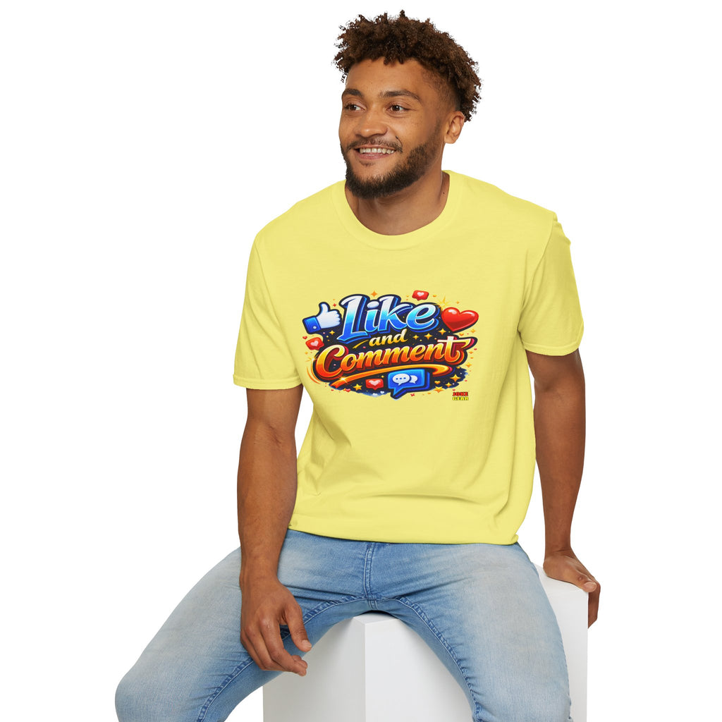 LIKE and COMMENT T-Shirt — Social Media Graphic Tee