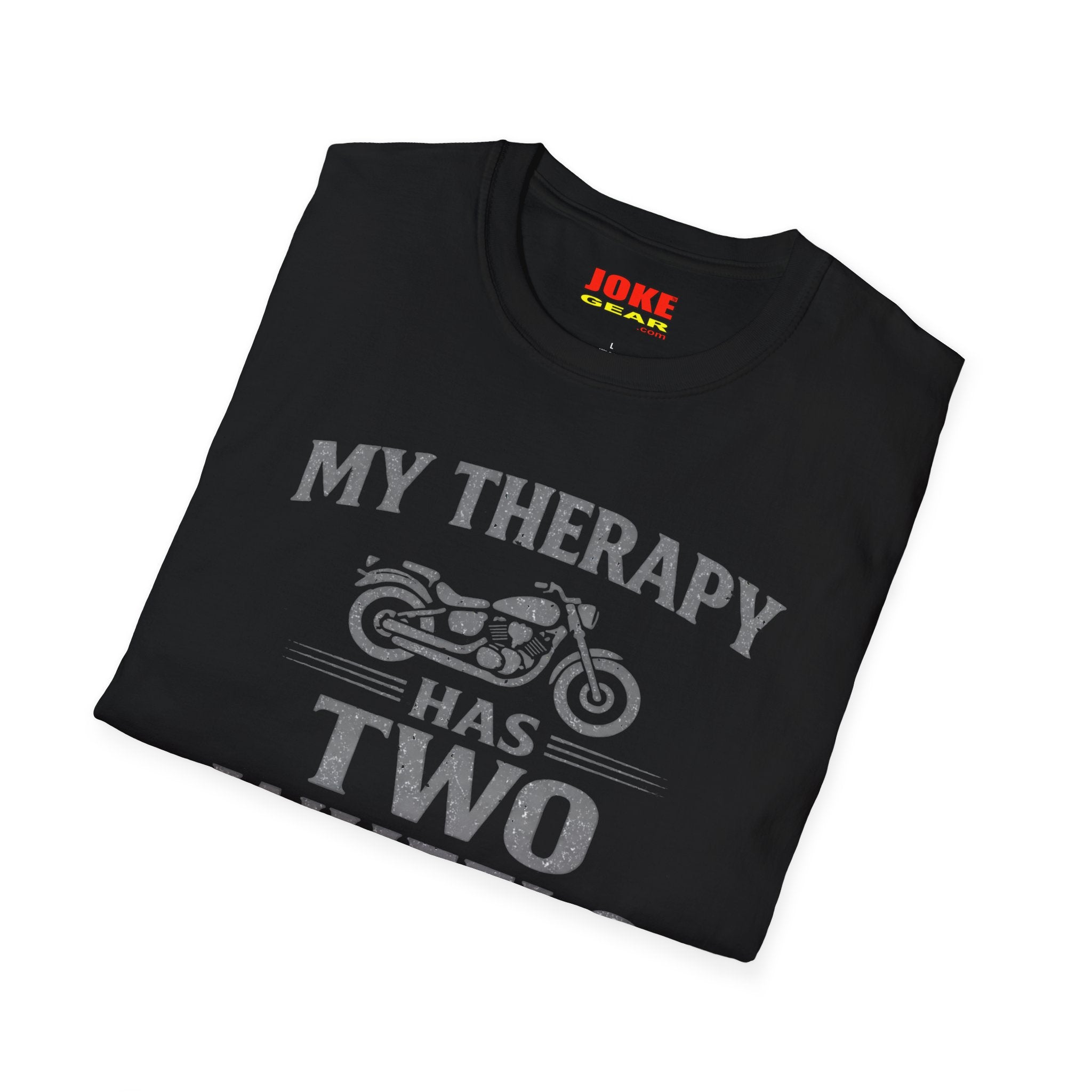 My Therapy Has Two Wheels Motorcycle T-Shirt – Biker Vintage Ride Tee