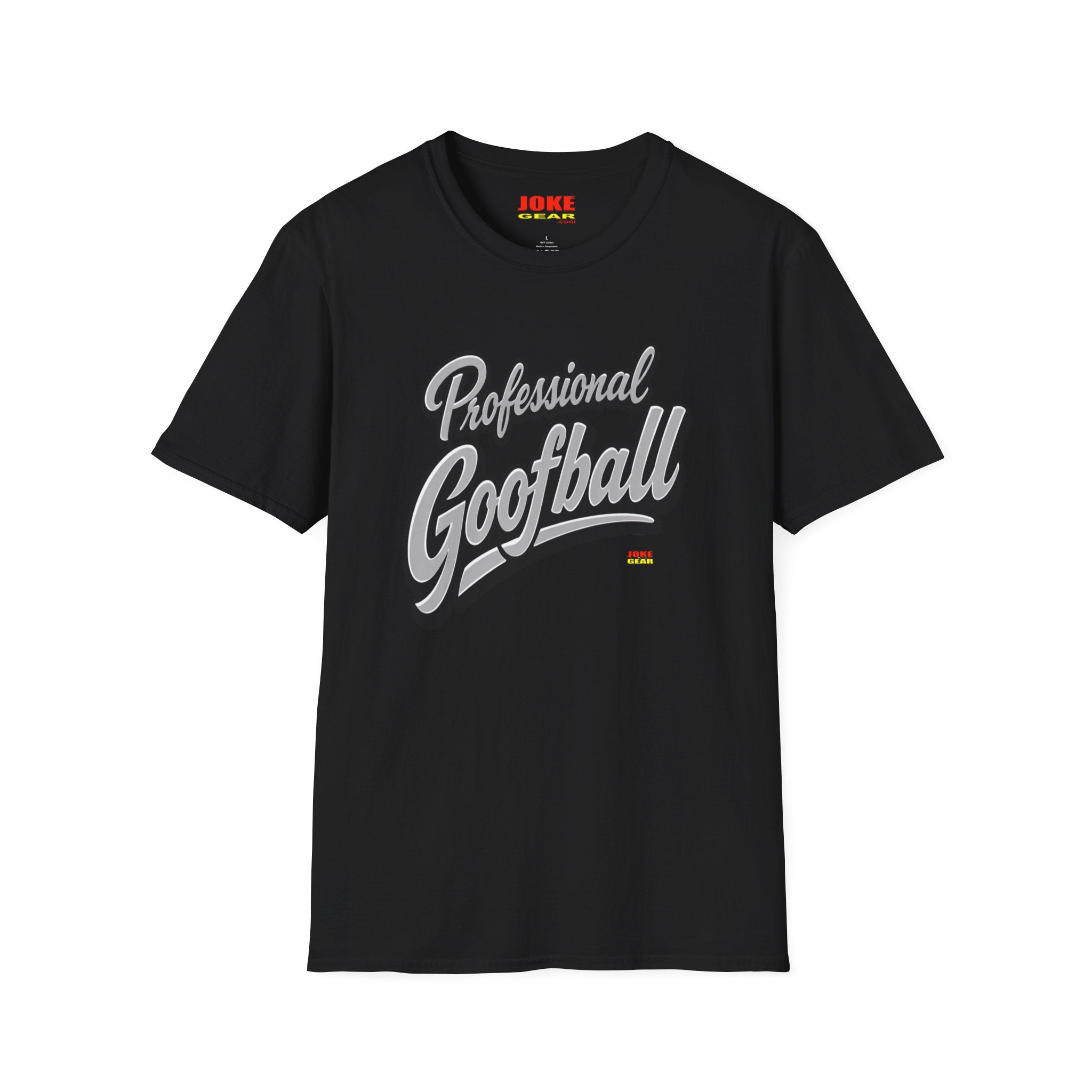 Professional Goofball T-Shirt — Funny Retro Script Tee for Casual Wear