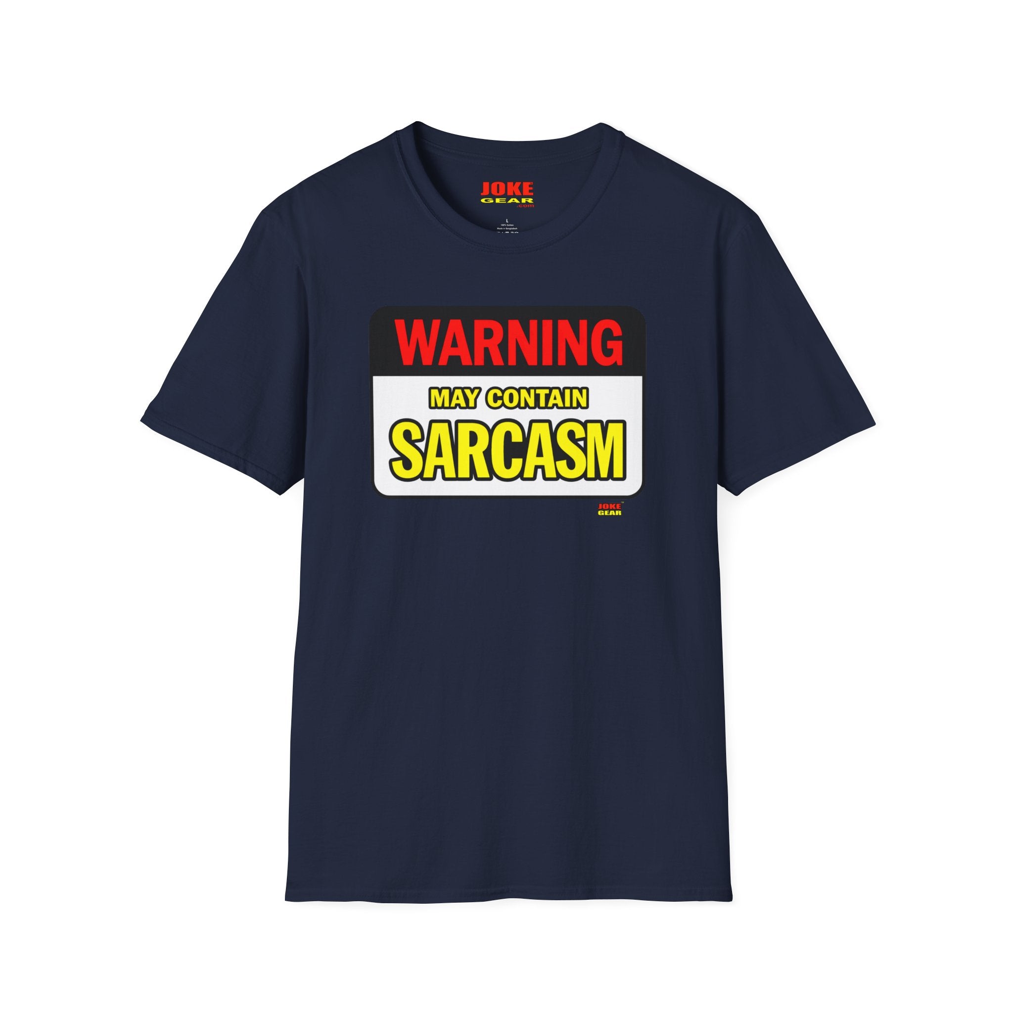 Sarcasm Warning T-Shirt — "WARNING: May Contain SARCASM" Graphic Tee