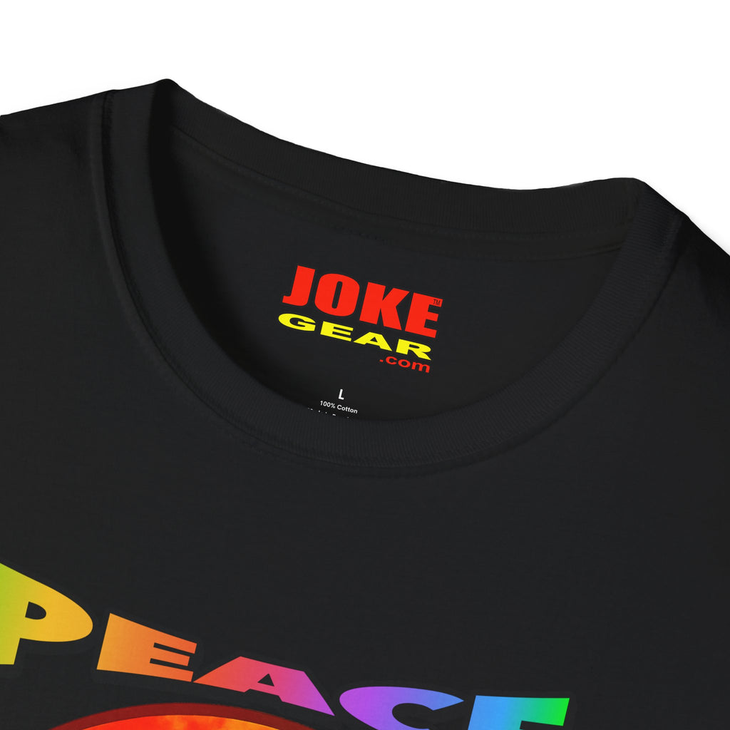 Peace NOT War T-Shirt — Tie-Dye Peace Symbol Retro Graphic Tee