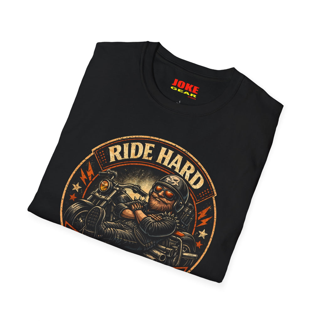 Ride Hard Nap Harder T-Shirt — Vintage Motorcycle Biker Tee