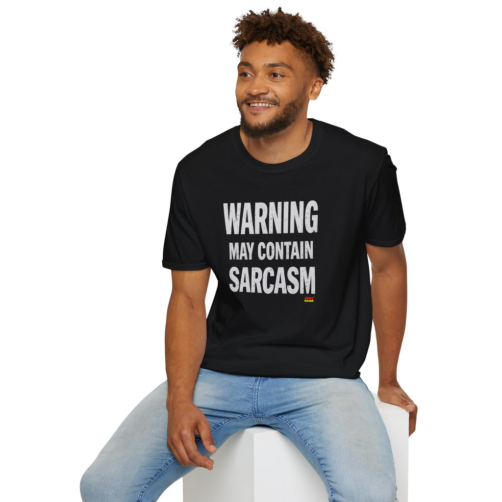Sarcasm Warning T-Shirt — "WARNING: May Contain SARCASM" Graphic Tee