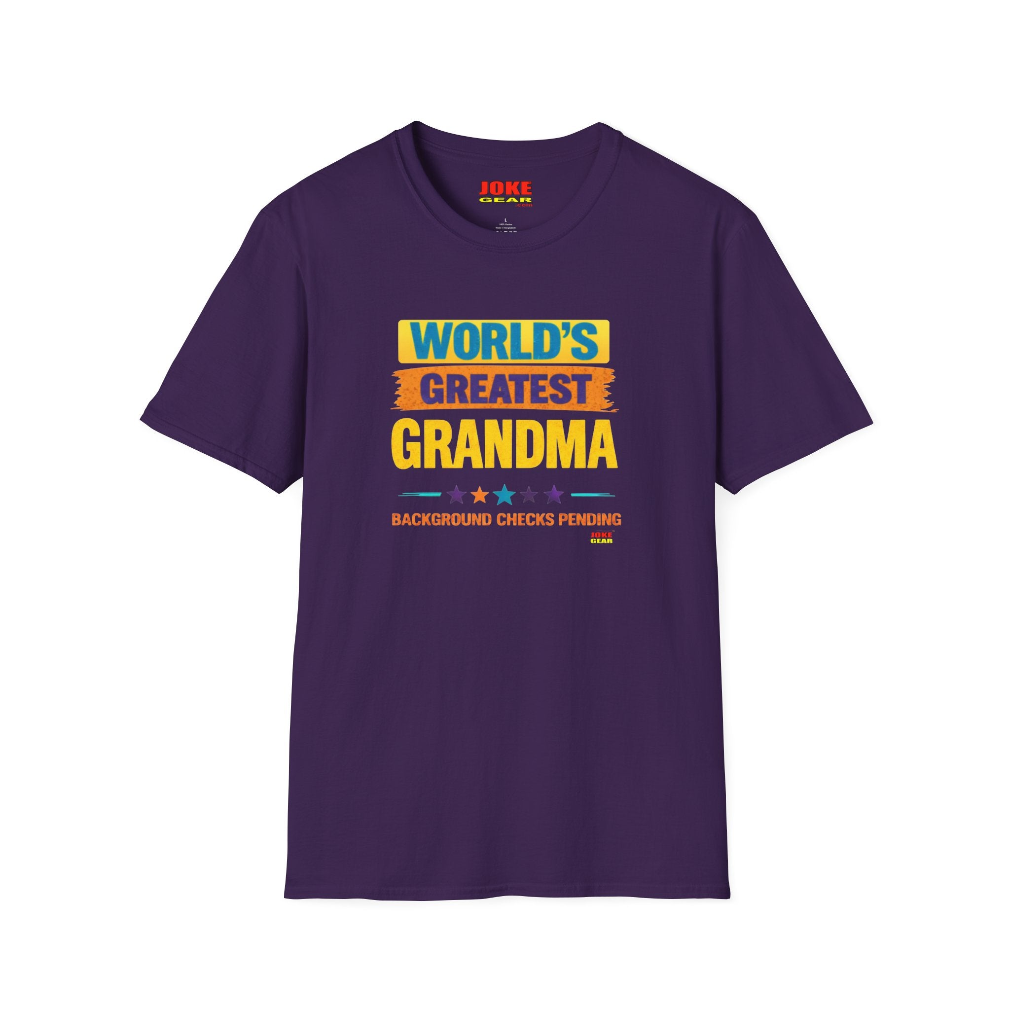 World's Greatest Grandma T-Shirt — "Background Checks Pending" Funny Grandmother Gift