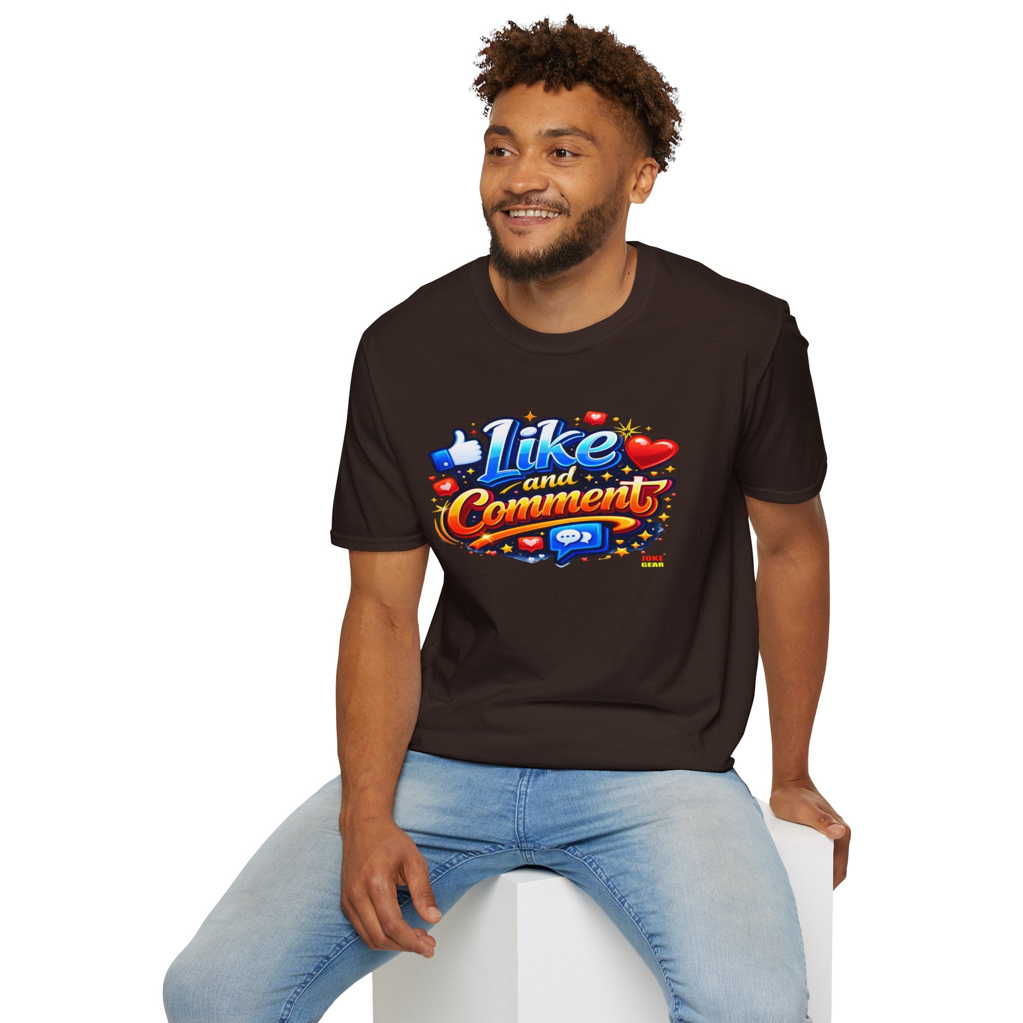 LIKE and COMMENT T-Shirt — Social Media Graphic Tee