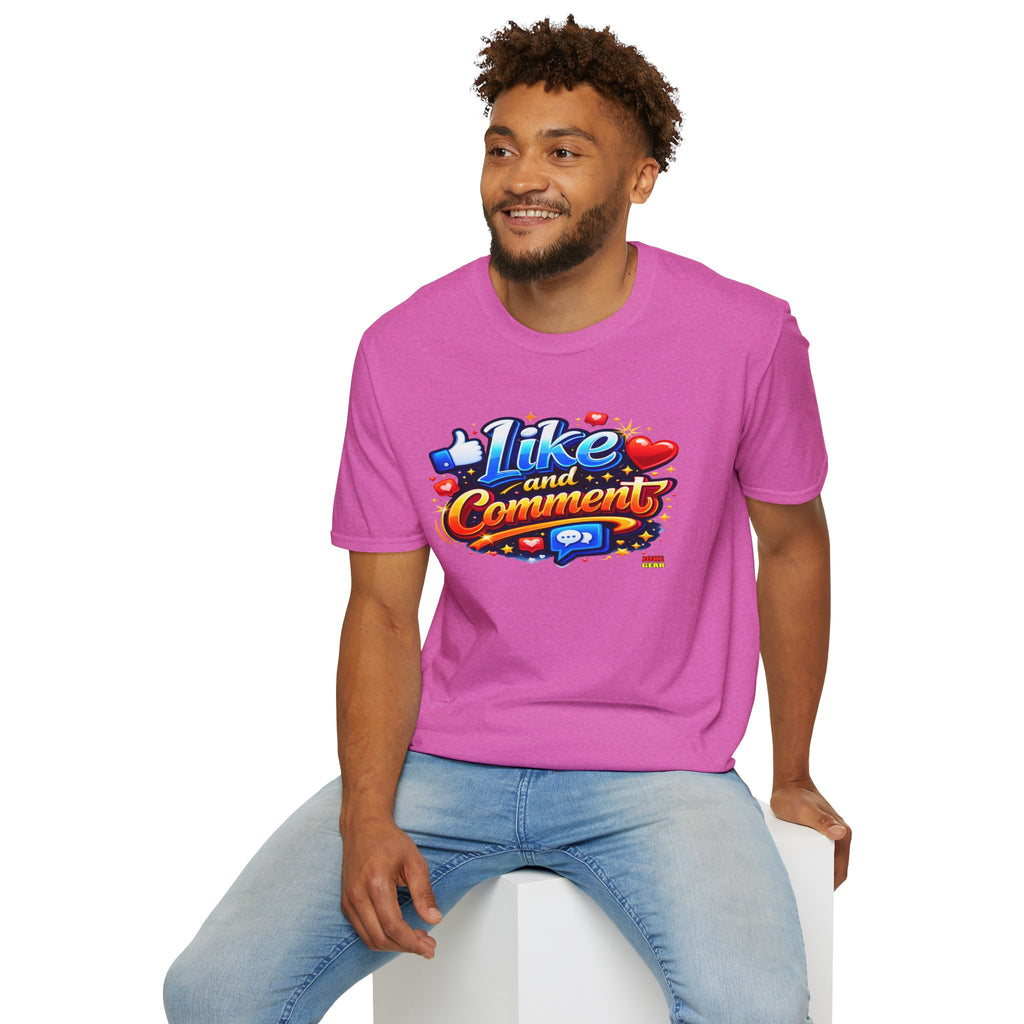 LIKE and COMMENT T-Shirt — Social Media Graphic Tee