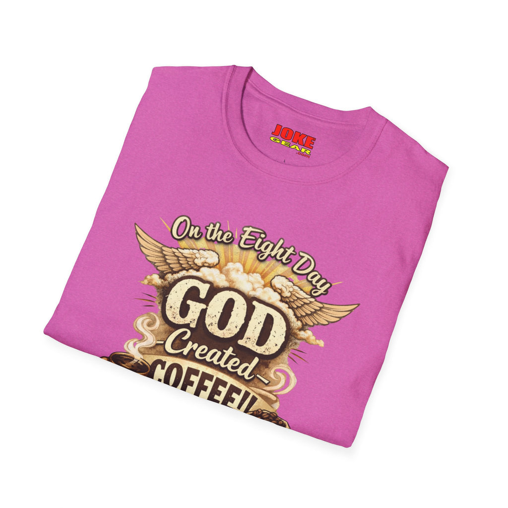 God Created Coffee T-Shirt — Vintage Coffee Lover Tee