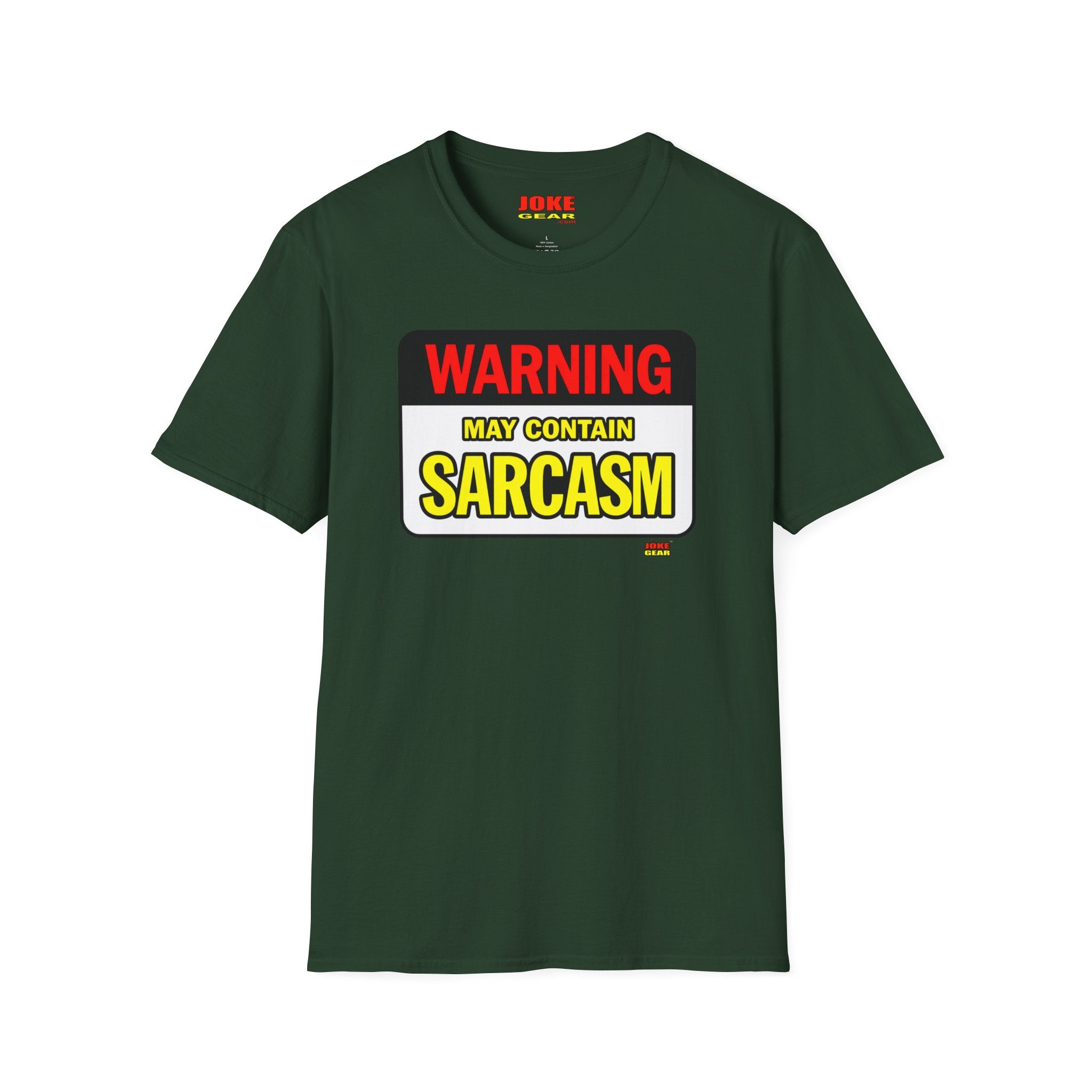 Sarcasm Warning T-Shirt — "WARNING: May Contain SARCASM" Graphic Tee