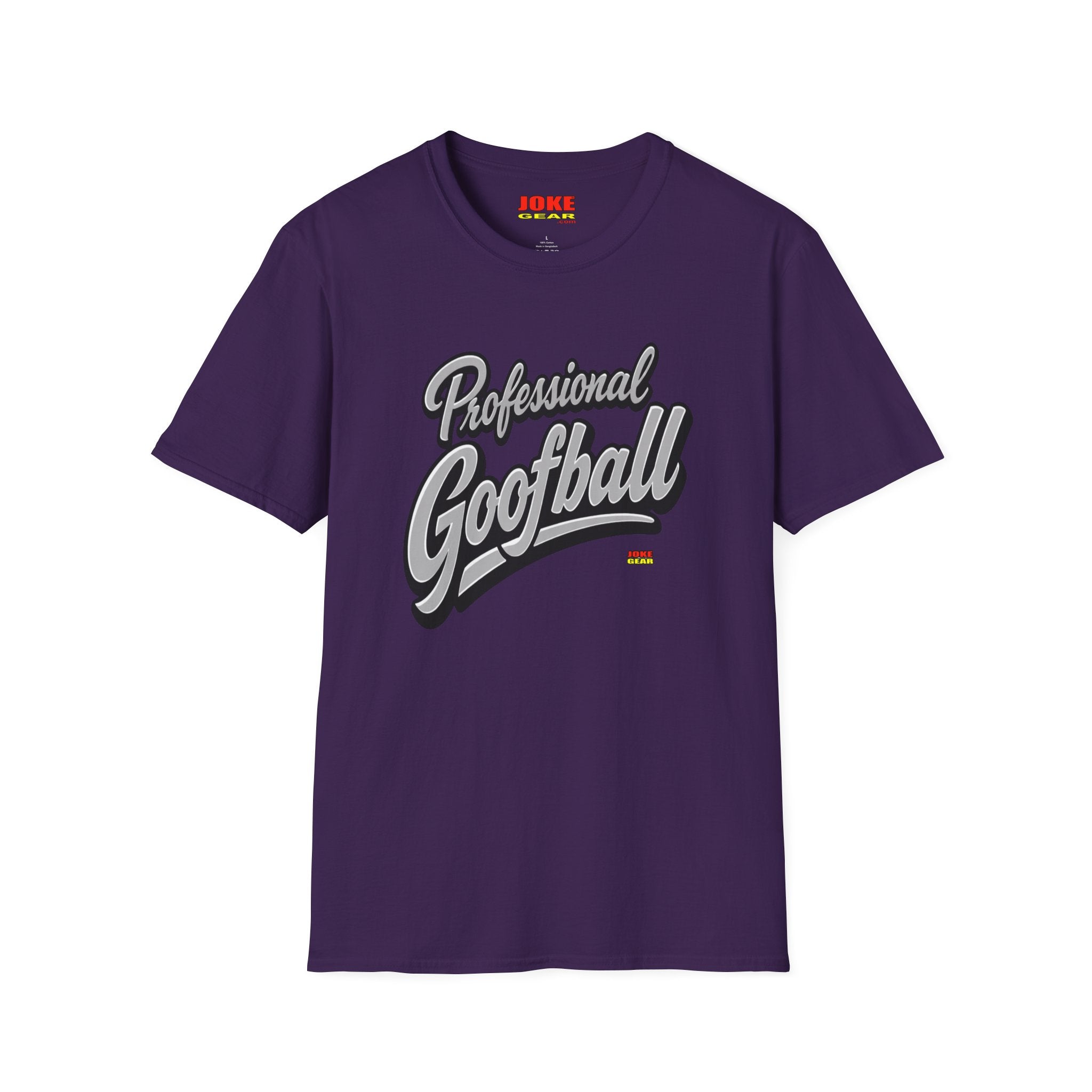 Professional Goofball T-Shirt — Funny Retro Script Tee for Casual Wear