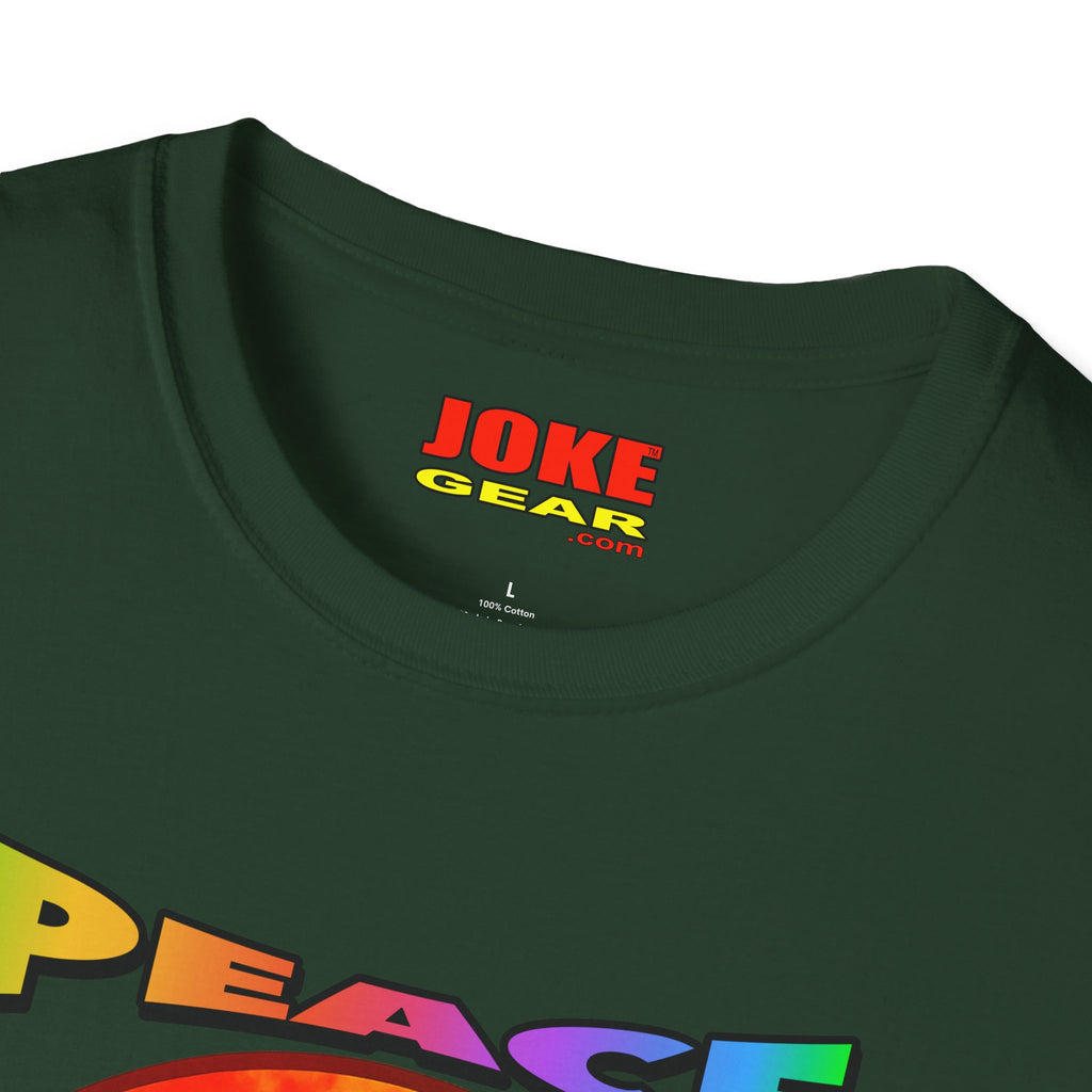 Peace NOT War T-Shirt — Tie-Dye Peace Symbol Retro Graphic Tee