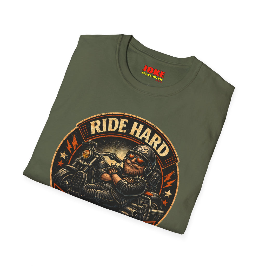 Ride Hard Nap Harder T-Shirt — Vintage Motorcycle Biker Tee