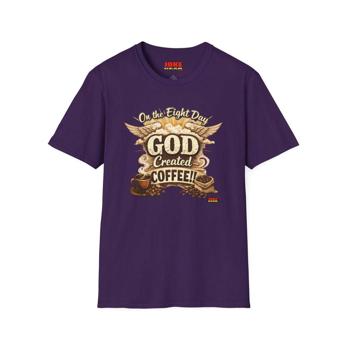 God Created Coffee T-Shirt — Vintage Coffee Lover Tee