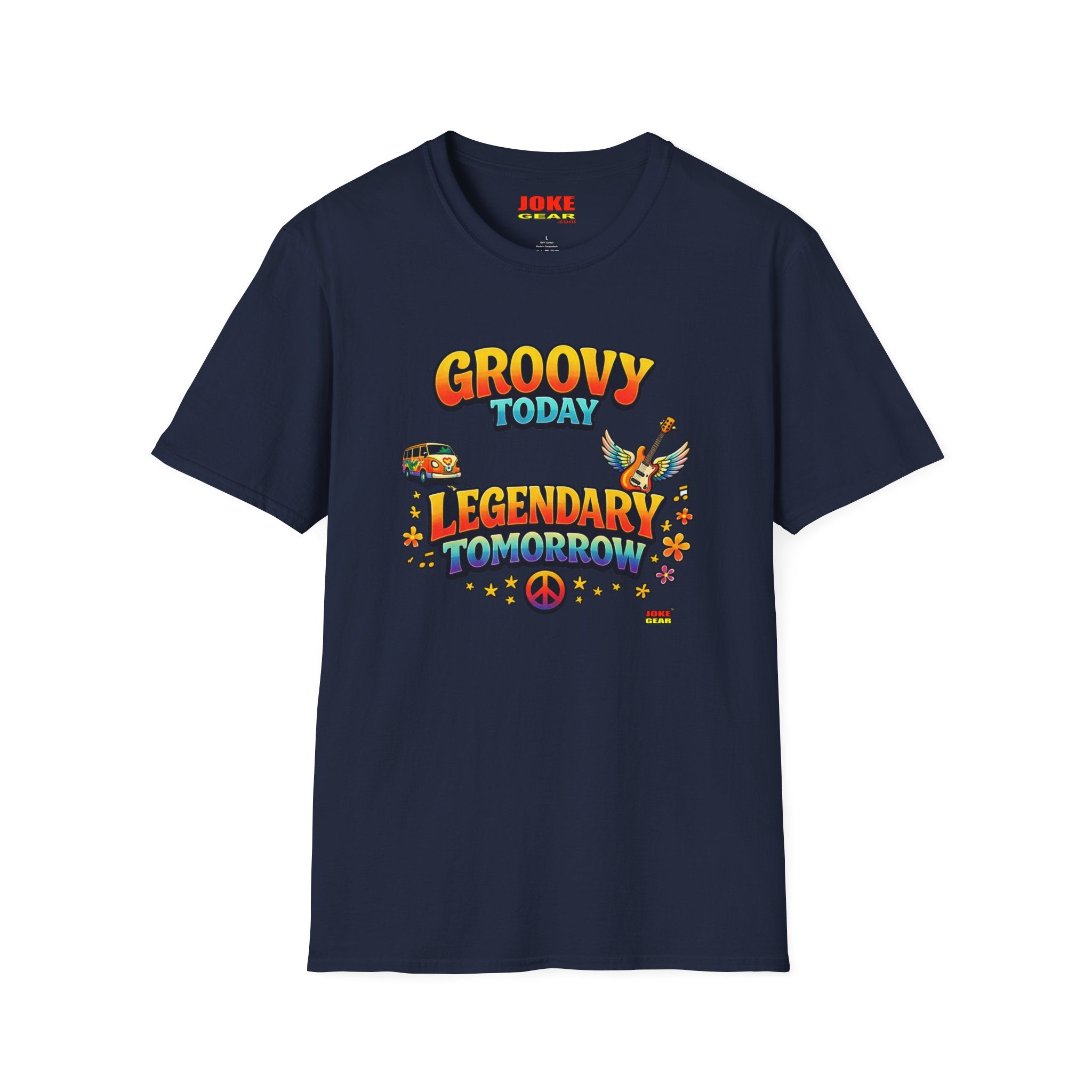 Groovy Today Legendary Tomorrow T-Shirt — Retro 60s Hippie Graphic Tee