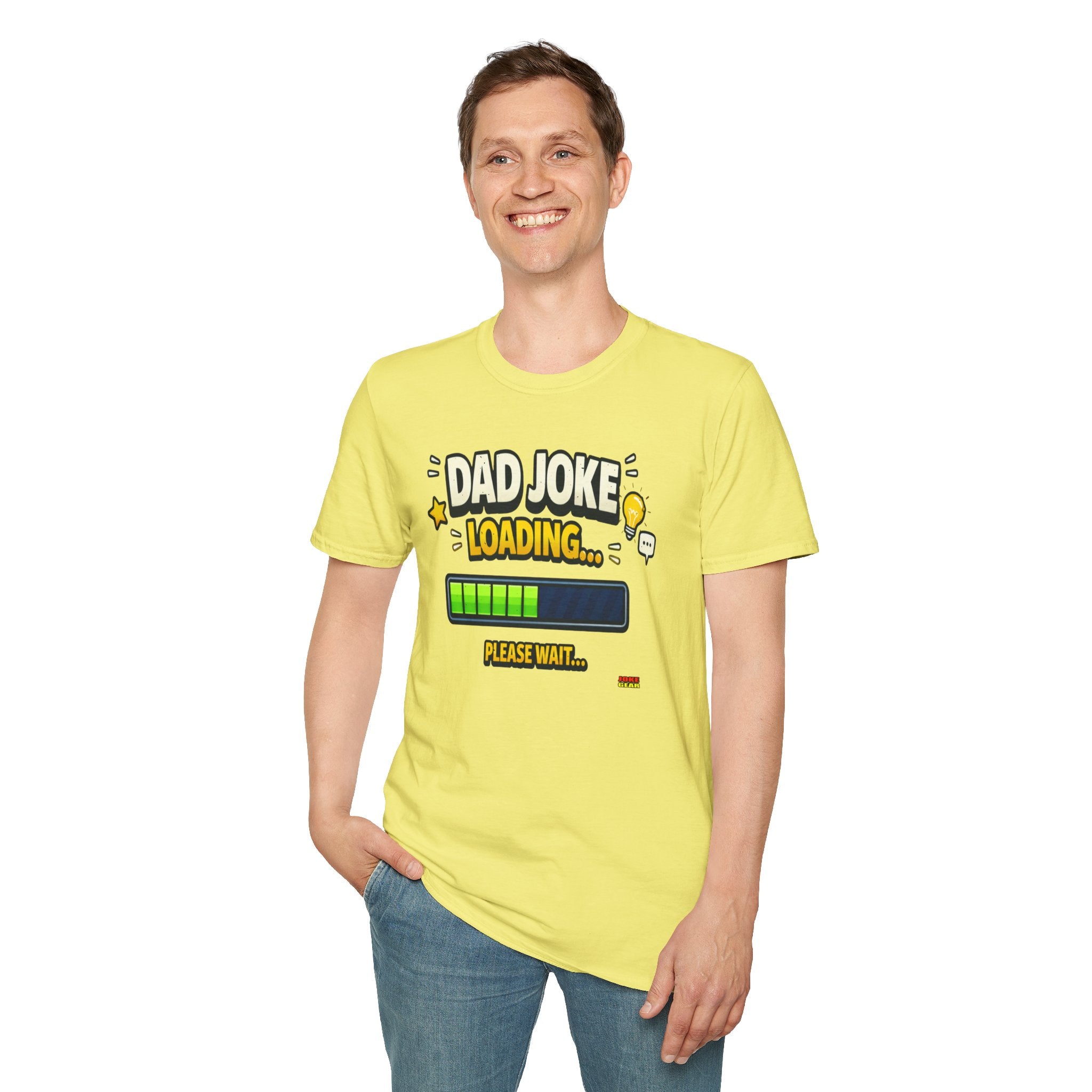 Dad Joke Loading T-Shirt — Funny Father’s Day Gift, "Please Wait" Progress Bar Tee