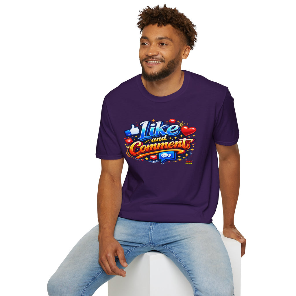 LIKE and COMMENT T-Shirt — Social Media Graphic Tee