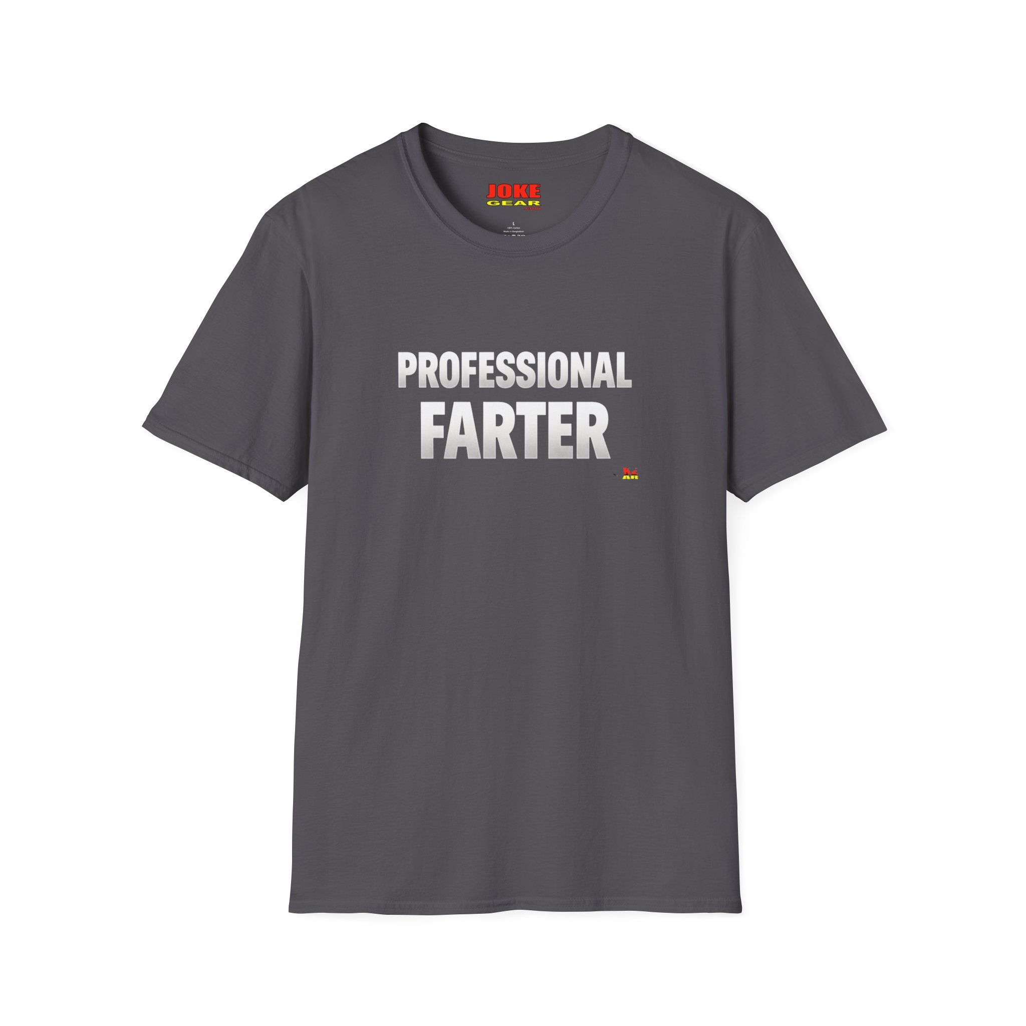 Professional Farter T-Shirt — Subtle White Text Tee for Fans & Gift
