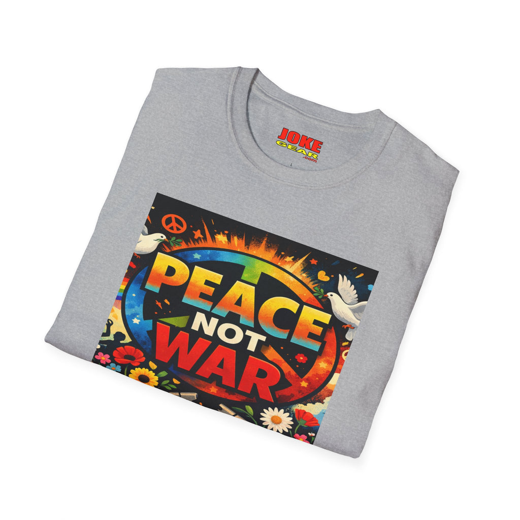 Peace NOT War T-Shirt — Retro Hippie Peace Sign Tee