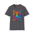 Peace Tie-Dye Graphic T-Shirt — "Peace: Cheaper Than Therapy" Retro Hippie Tee