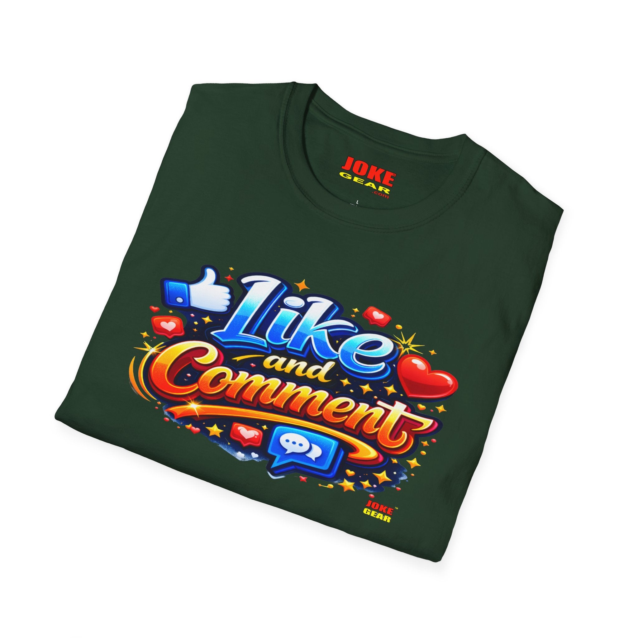 LIKE and COMMENT T-Shirt — Social Media Graphic Tee