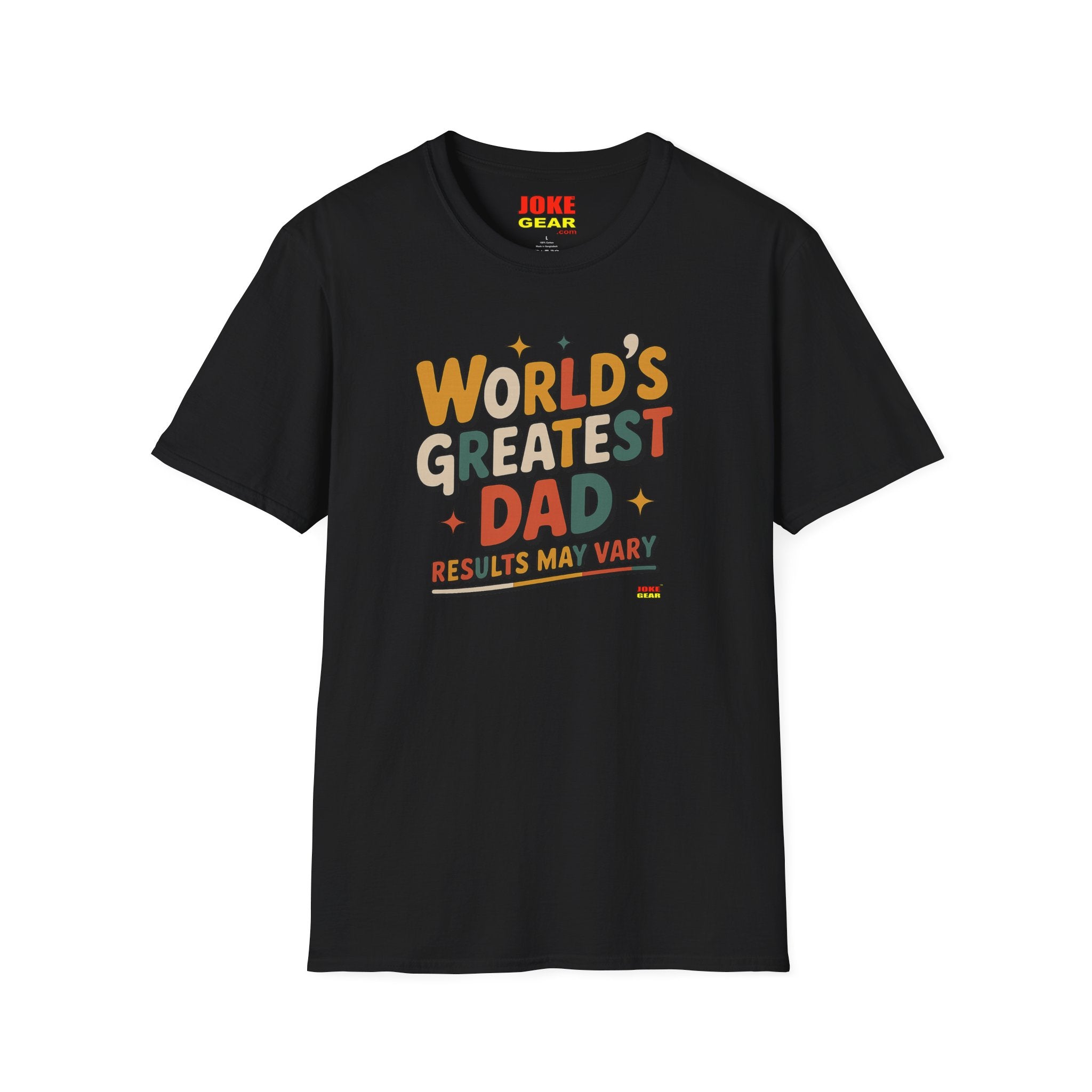 World’s Greatest Dad (Results May Vary) Retro Graphic Tee