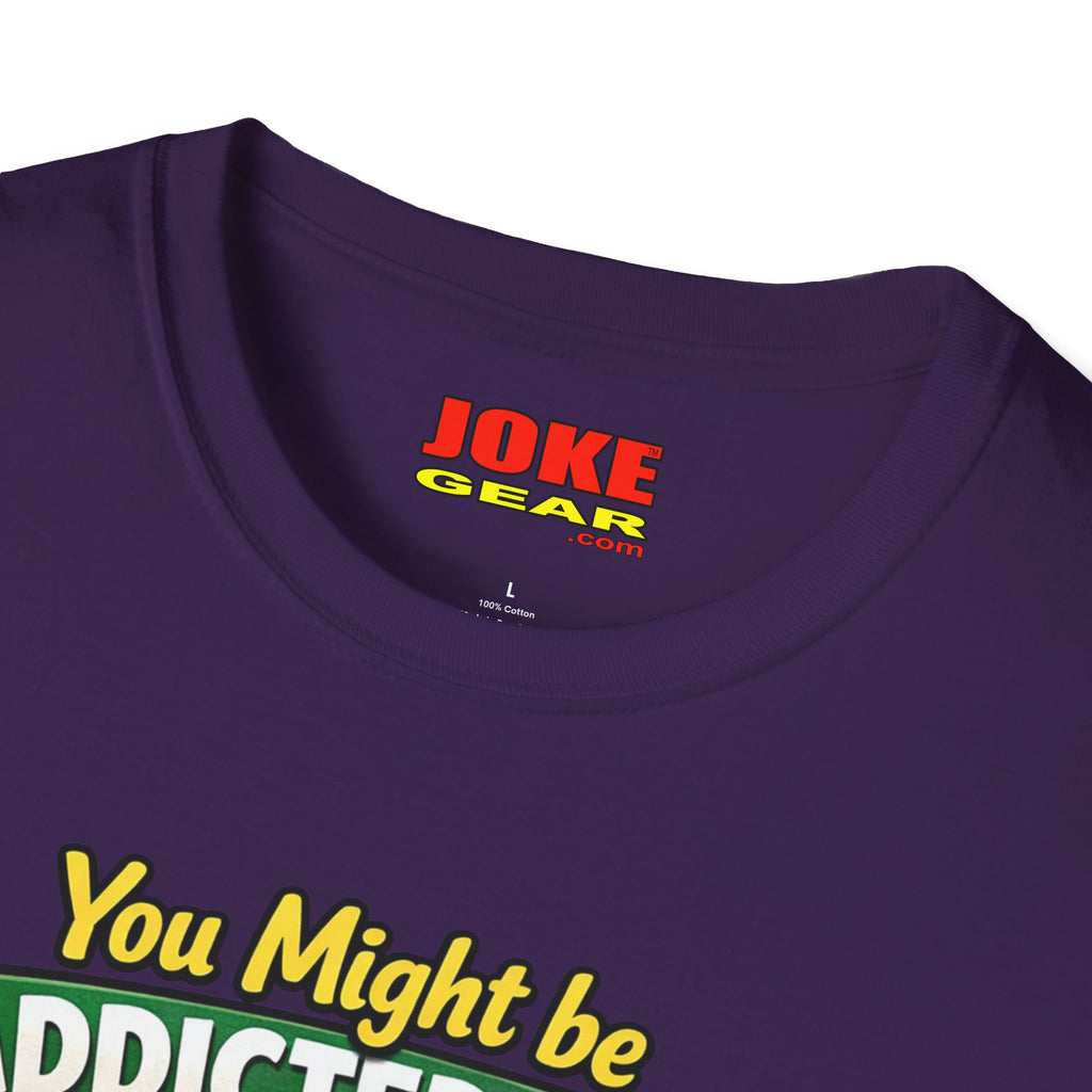 Caffeine Addict T-Shirt — "You Might Be Addicted to Caffeine... If You Chew on Other People’s Fingernails" Funny Coffee Tee