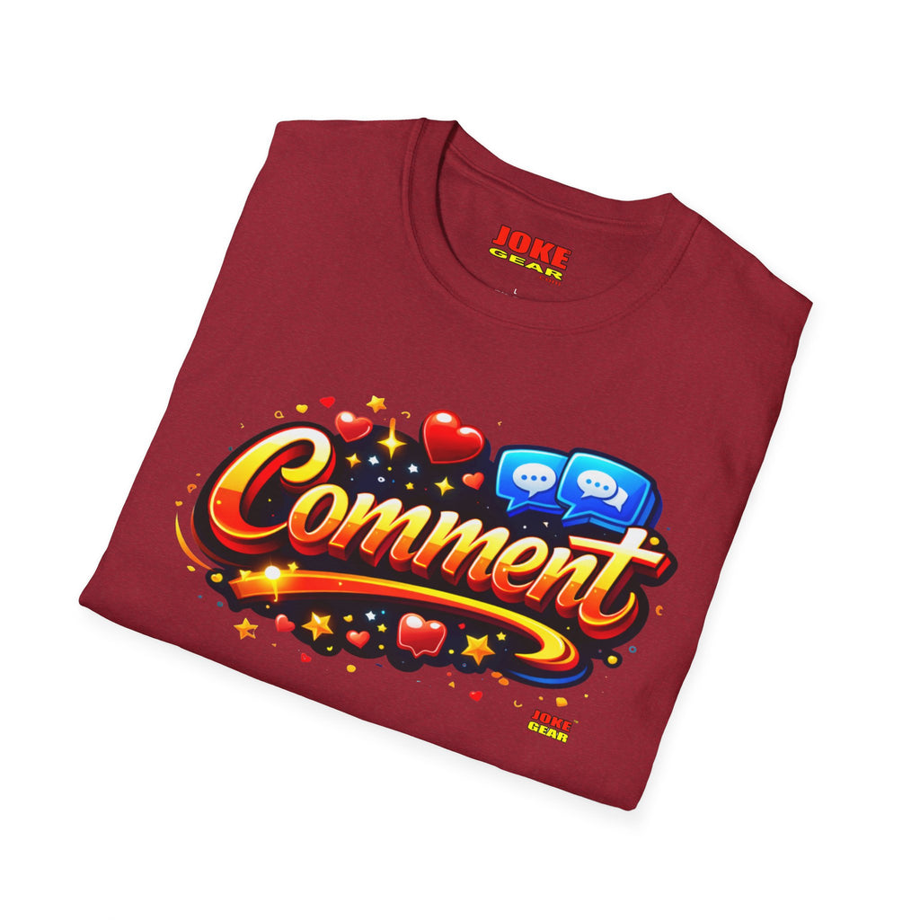 Comment Graphic T-Shirt — Retro Social Media Pop Art Tee