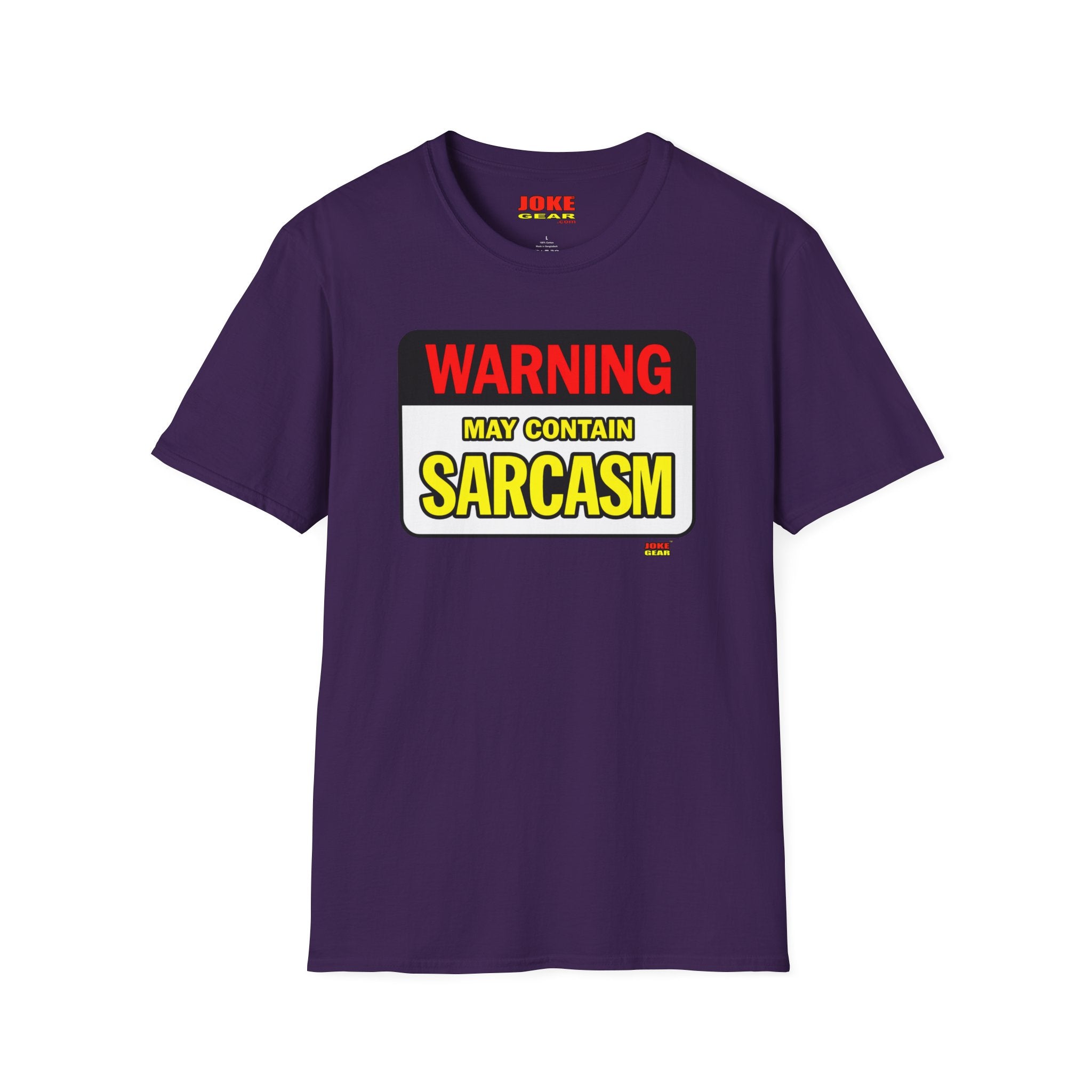 Sarcasm Warning T-Shirt — "WARNING: May Contain SARCASM" Graphic Tee