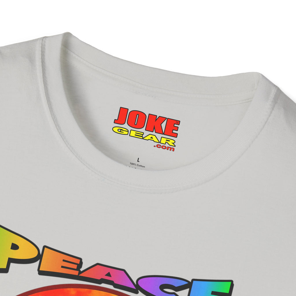 Peace Tie-Dye Graphic T-Shirt — "Peace: Cheaper Than Therapy" Retro Hippie Tee
