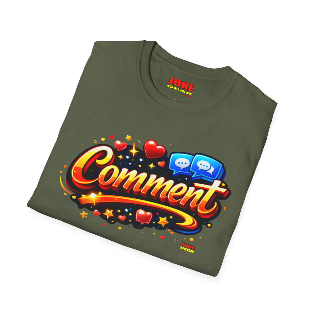 Comment Graphic T-Shirt — Retro Social Media Pop Art Tee