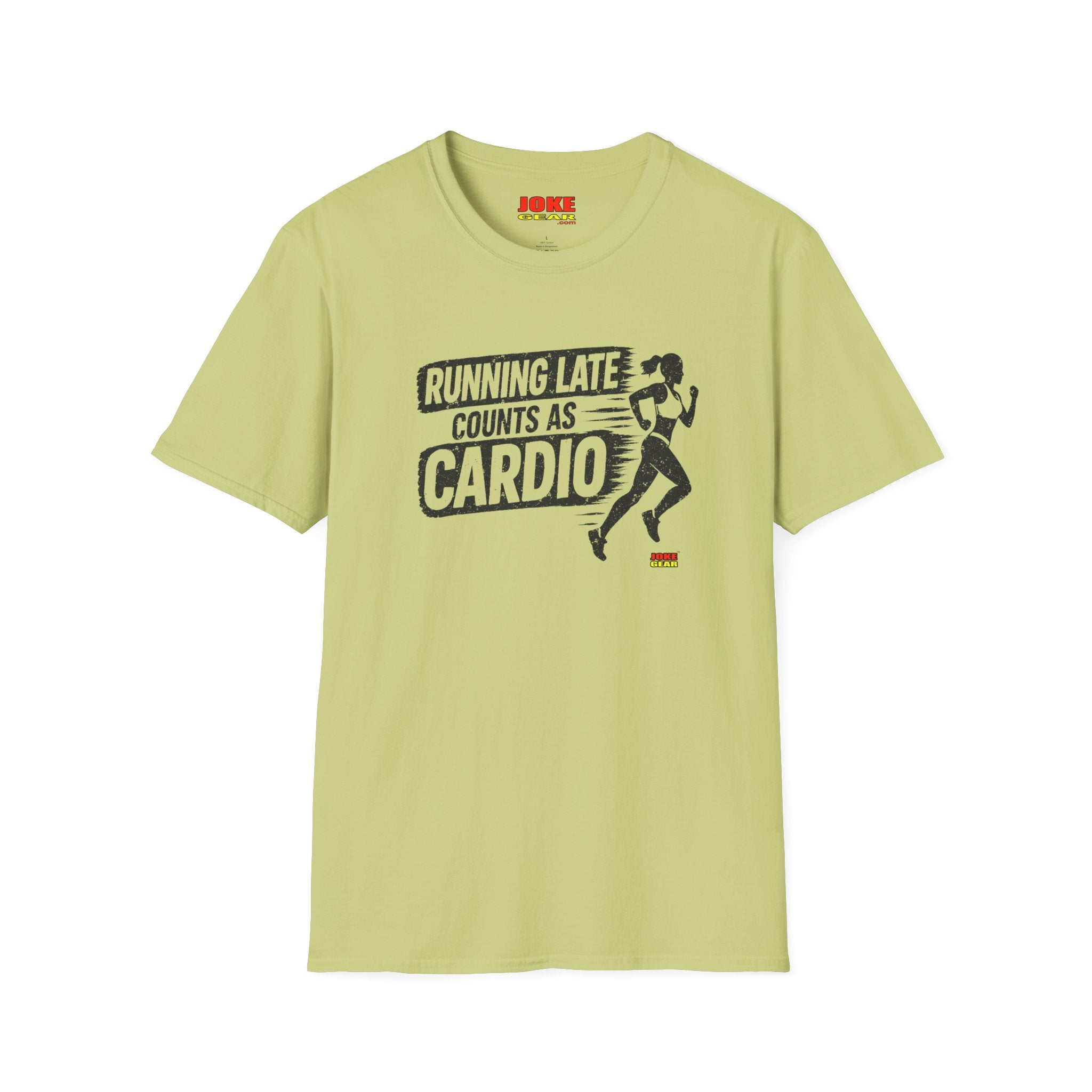 Running Late Counts As Cardio T-Shirt — Funny Runner Workout Shirt