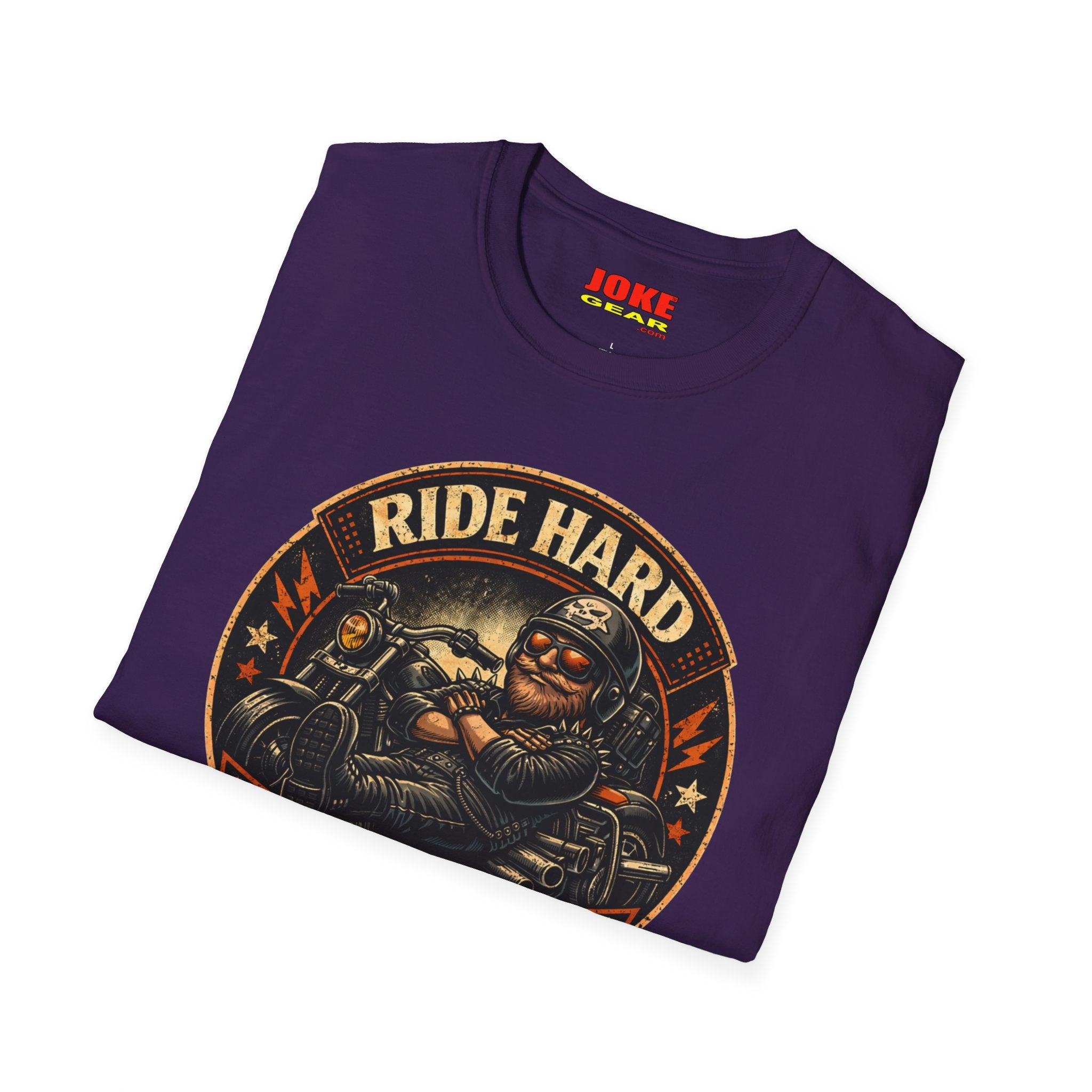Ride Hard Nap Harder T-Shirt — Vintage Motorcycle Biker Tee