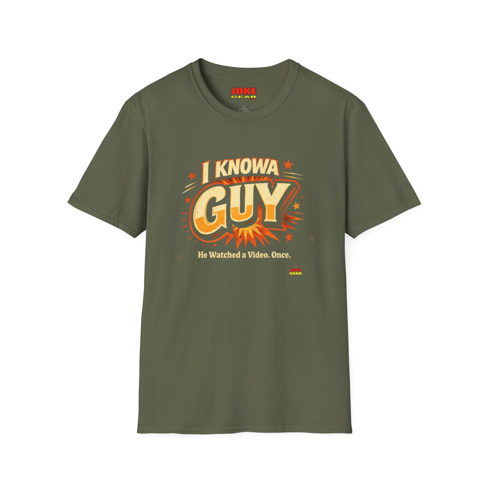 I Know A Guy T-Shirt — Funny Retro 'He Watched a Video Once' Graphic Tee