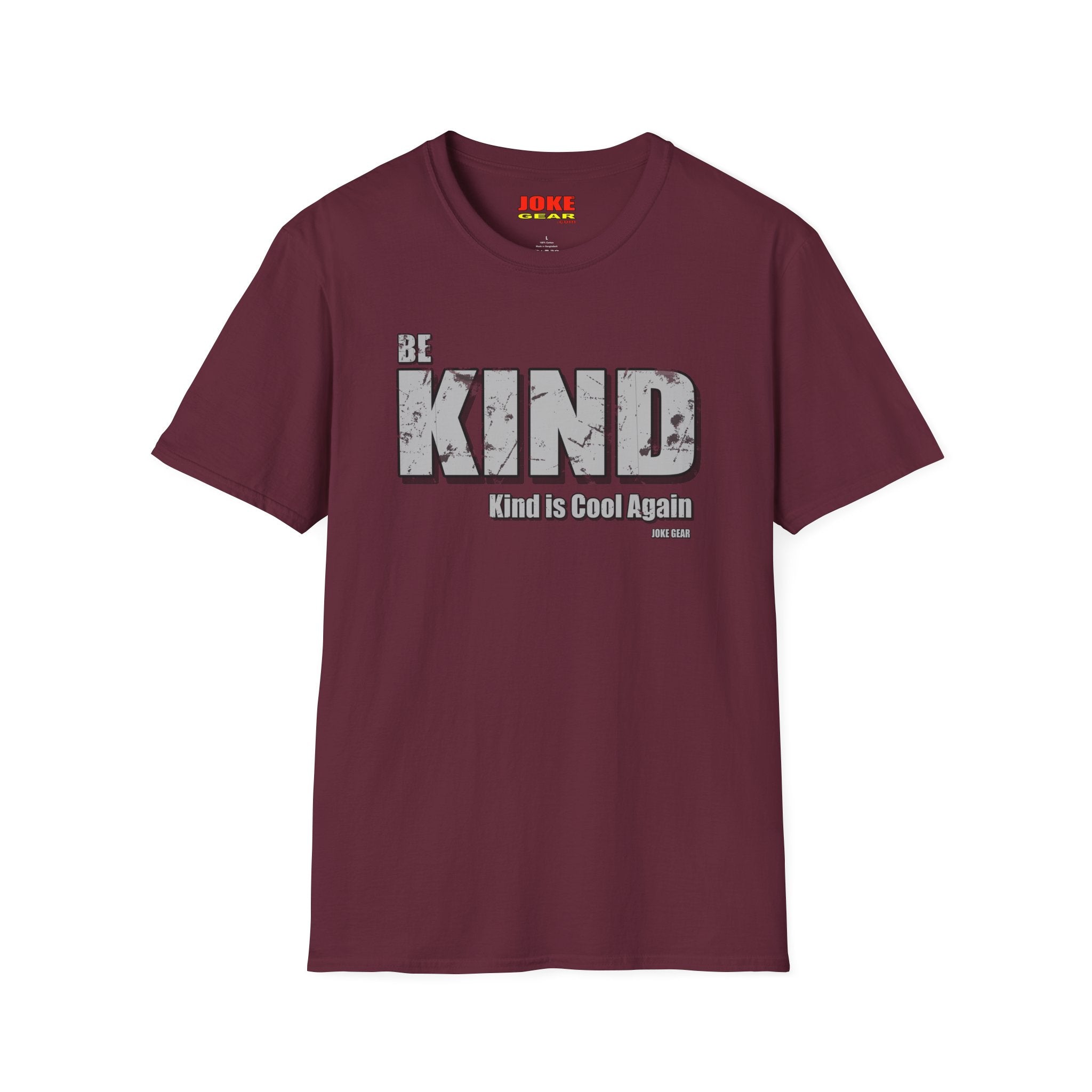 BE KIND T-Shirt — (BE KIND: Kind is Cool Again) Vintage Block Letter Tee