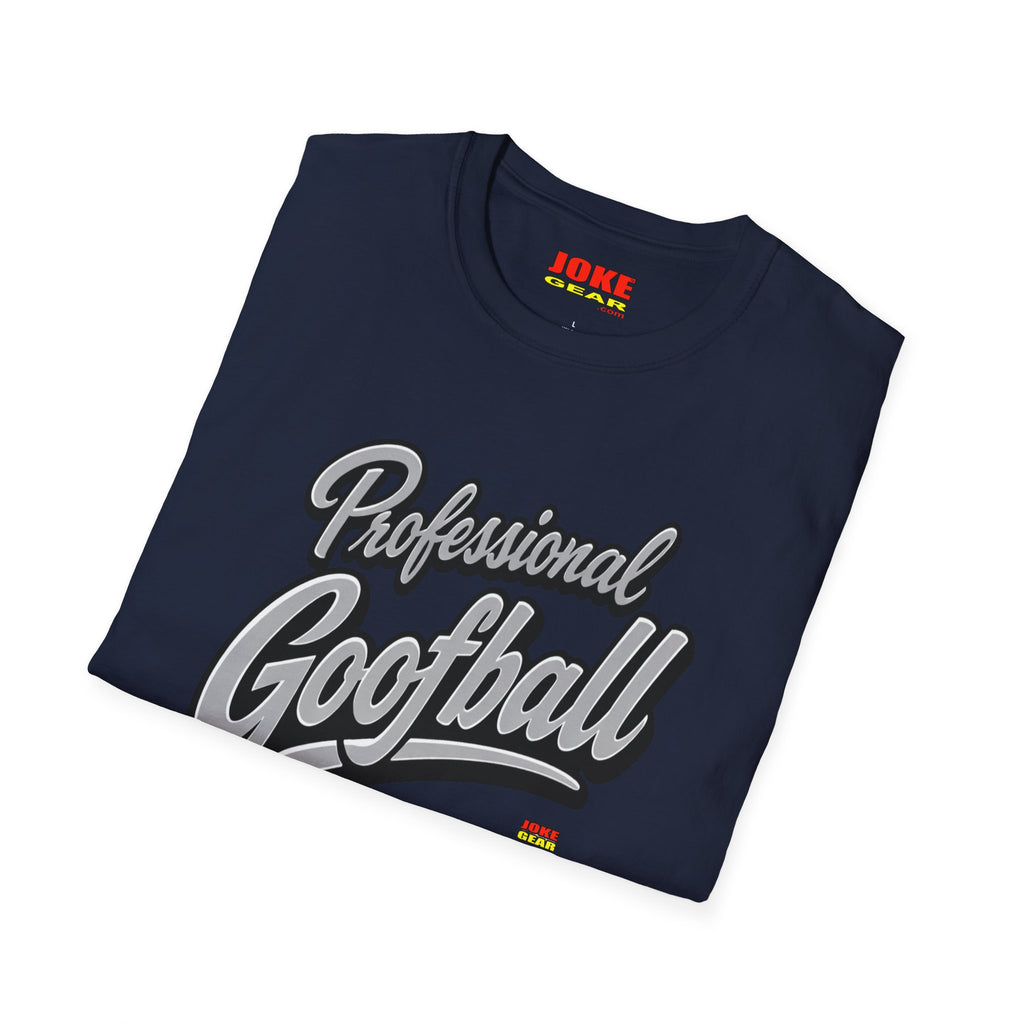 Professional Goofball T-Shirt — Funny Retro Script Tee for Casual Wear