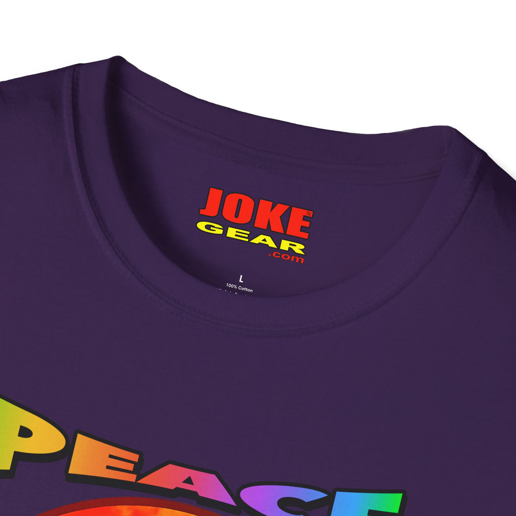 Peace NOT War T-Shirt — Tie-Dye Peace Symbol Retro Graphic Tee