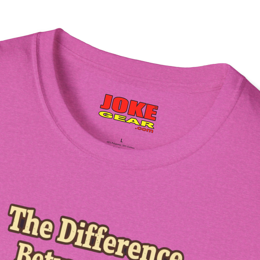Coffee Shirt - "The Difference Between Your Opinion and Coffee... I Asked for the Coffee" Funny Graphic Tee